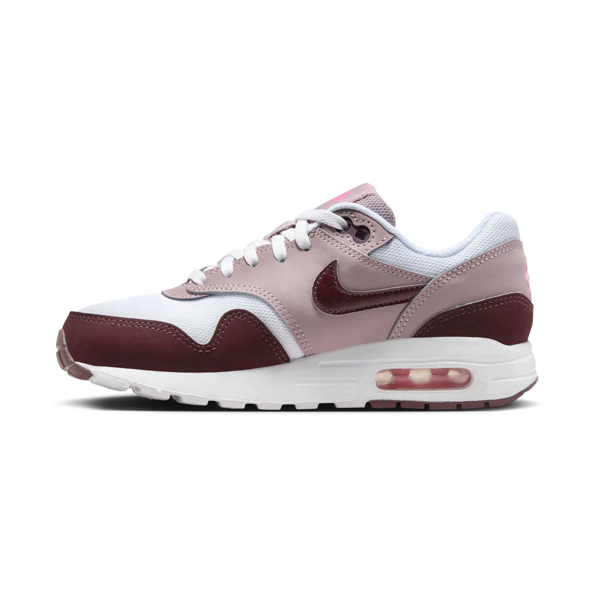 functional shoe utility Nike Air Max 1  'Light Violet Burgundy Crush' Big Kids' Shoes
