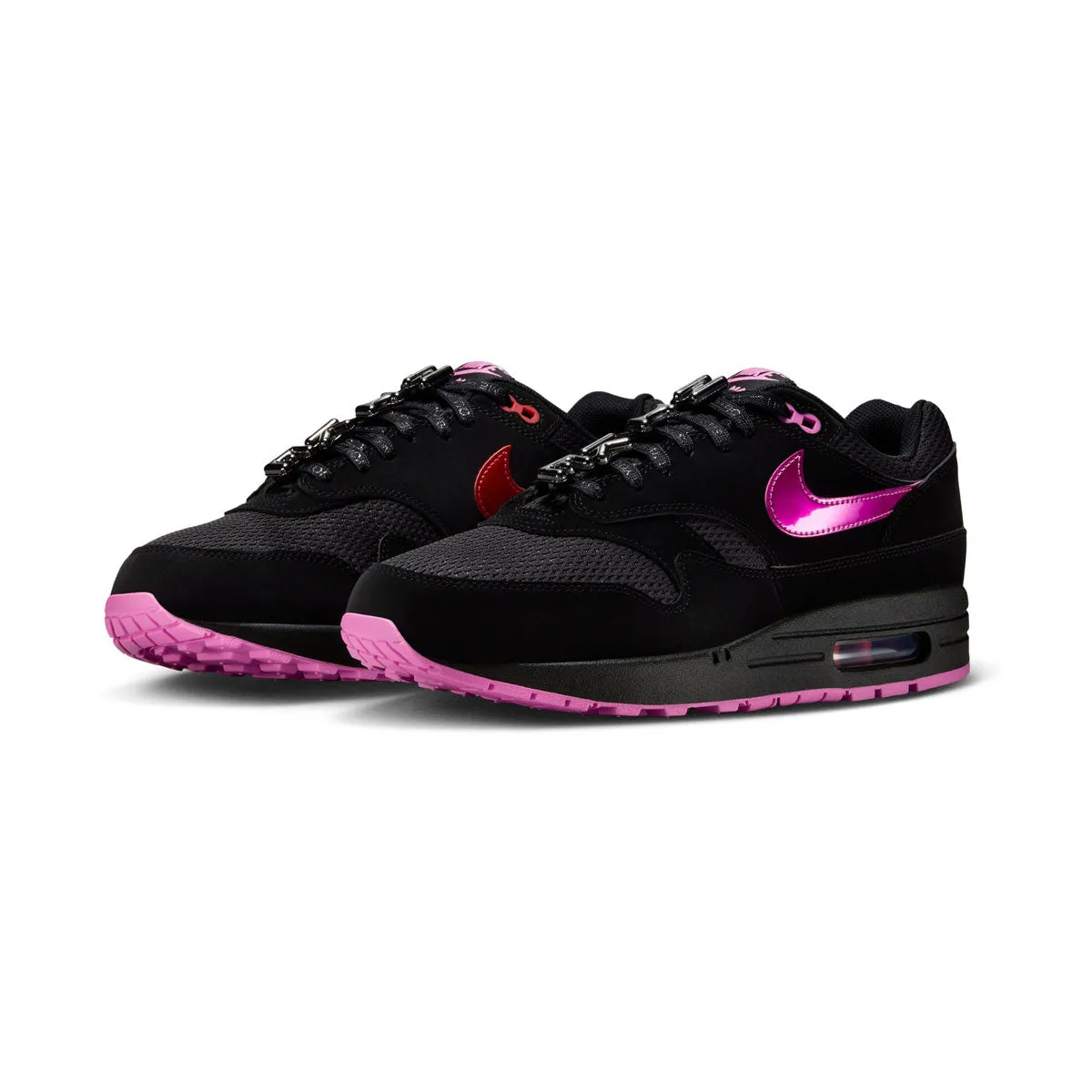 Everyday Wearability Nike Air Max 1 Premium 'Valentine's Day Black' Men's Shoes