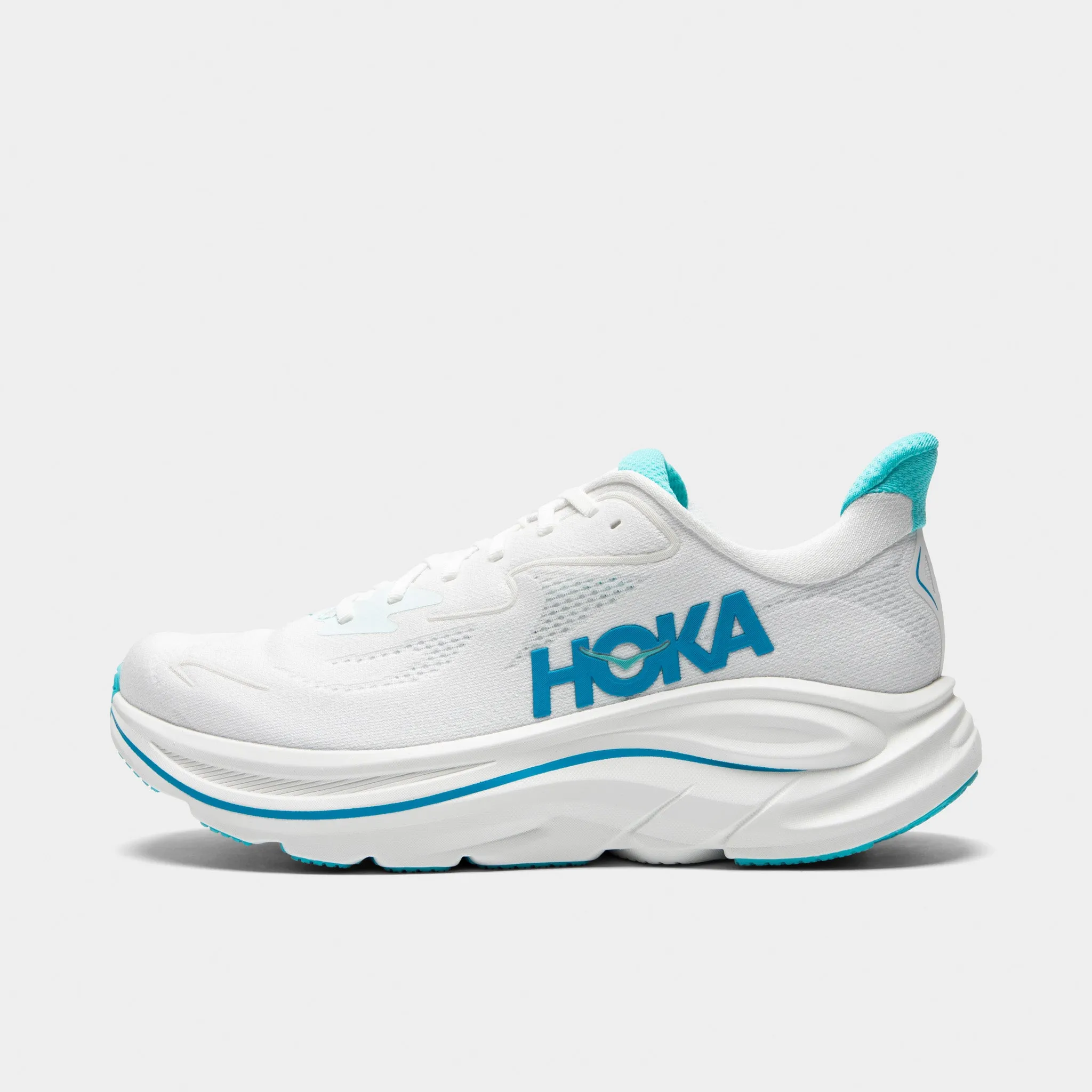 Comfort toe running in local races shoes Hoka Clifton 10 White / Silver
