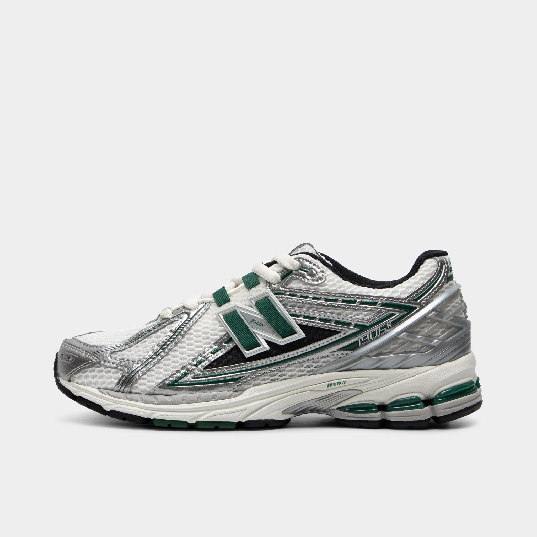 foldable running shoes running in patterned designs New Balance 1906 Silver Metallic / Night Watch Green