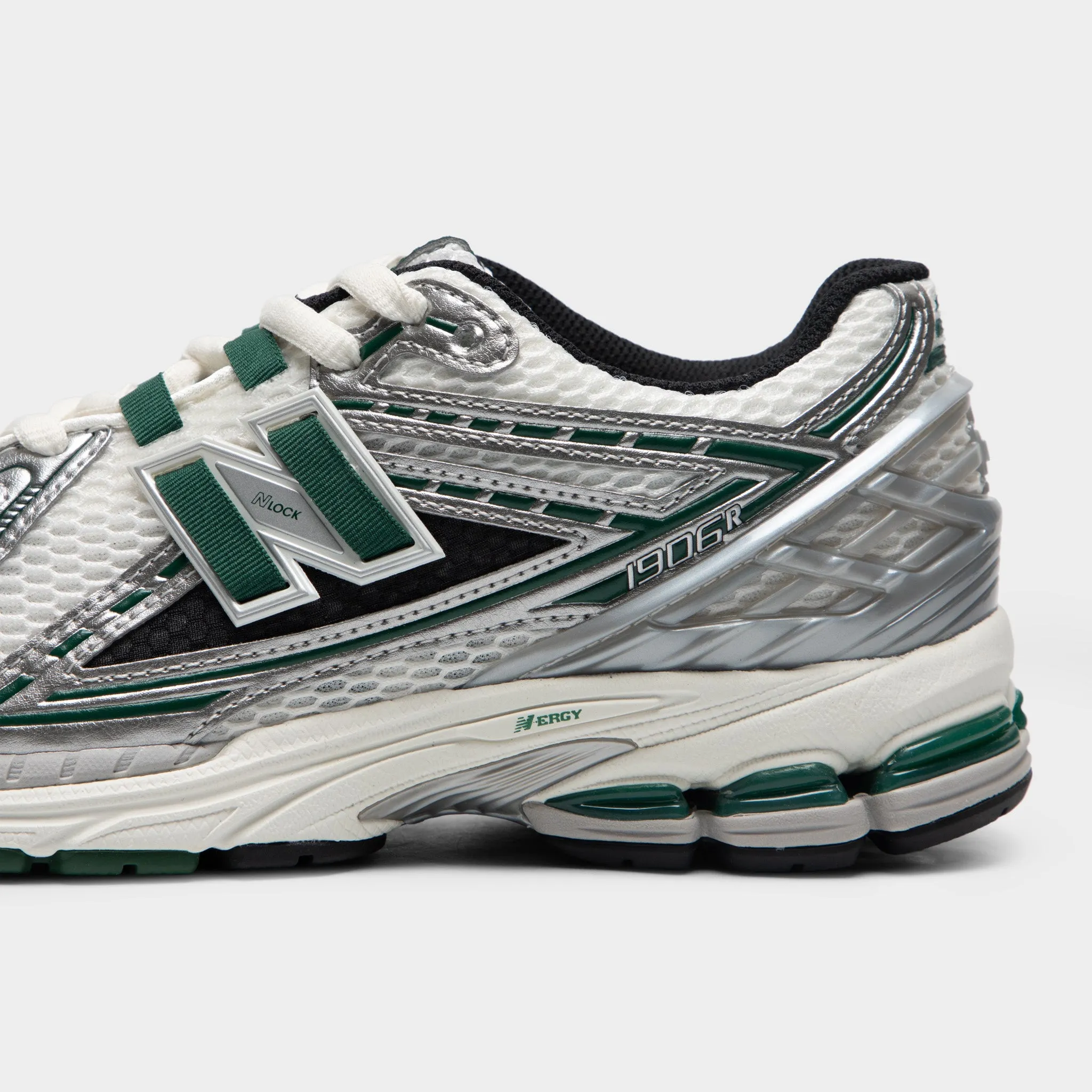 Biodegradable New Balance 1906 Silver Metallic / Night Watch Green
