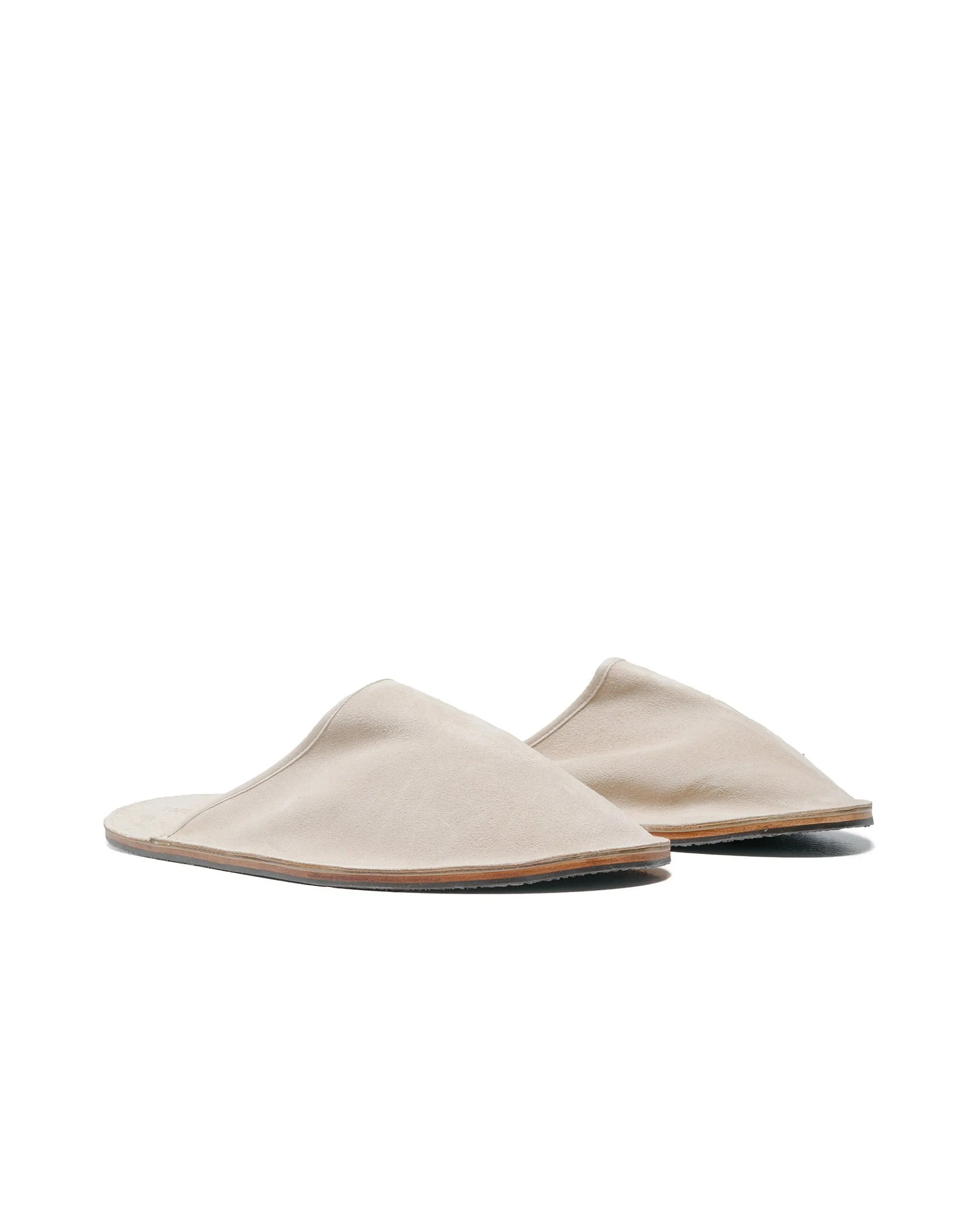Viberg Slide Parchment Janus Calf Suede Matte Toe Protection