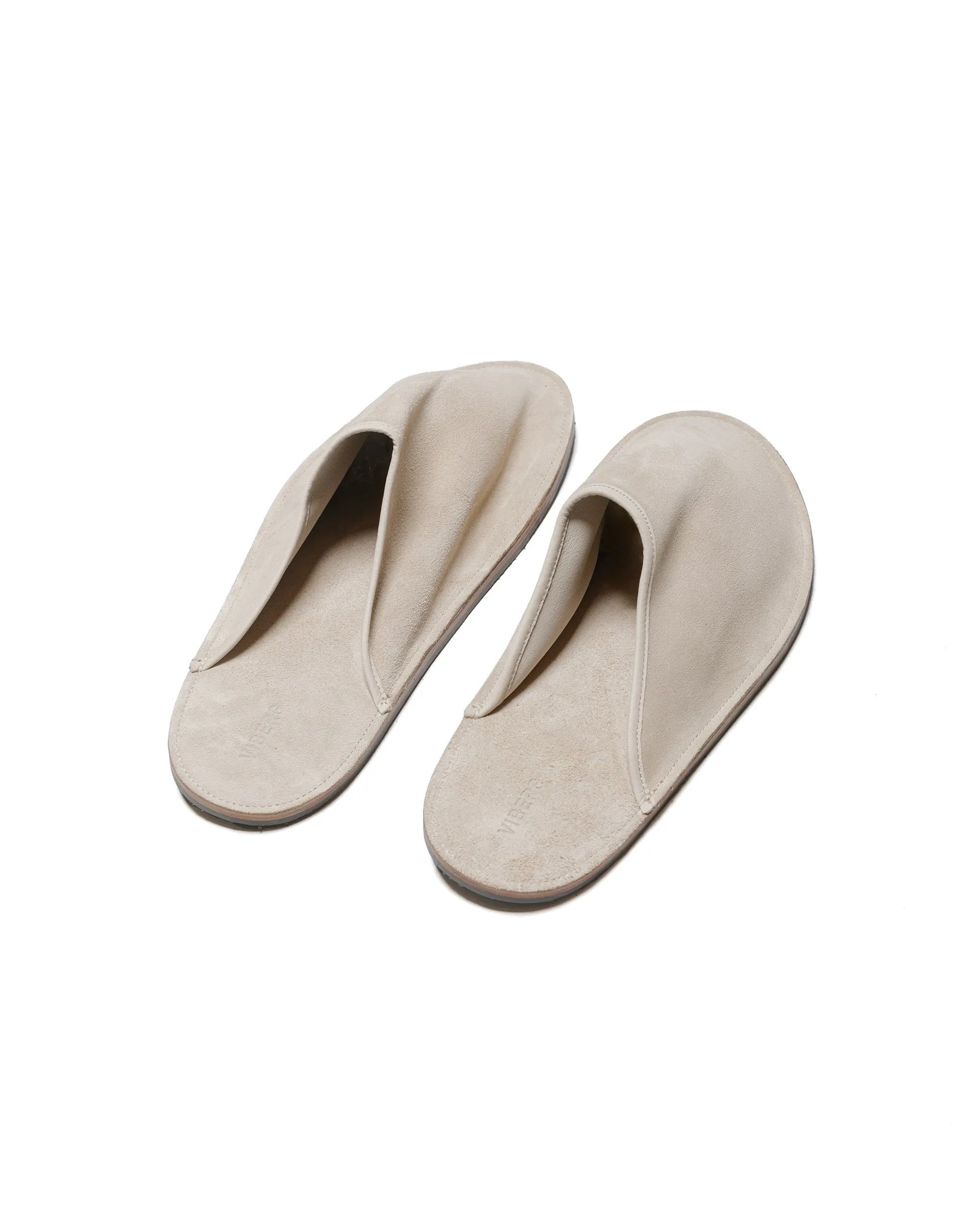 Cushioned arch Viberg Slide Parchment Janus Calf Suede