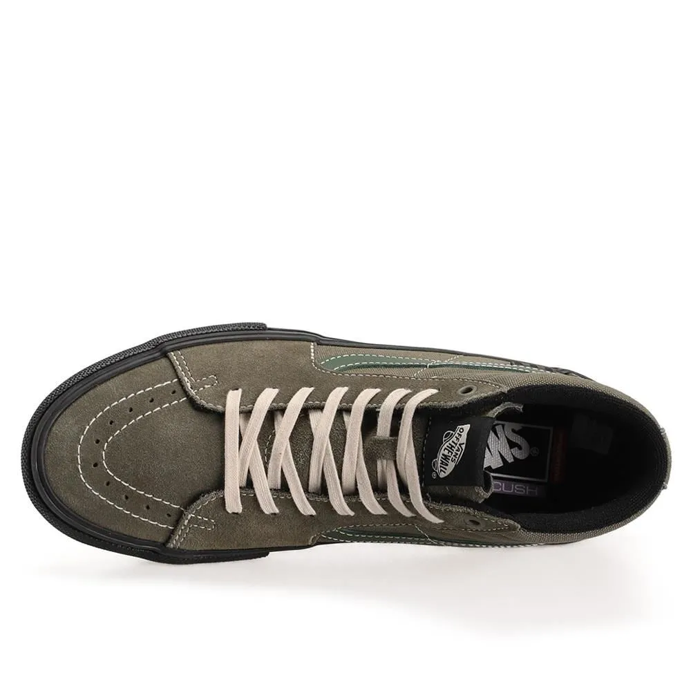 Trail Ready Vans Skate Sk8-Hi - Green Olive