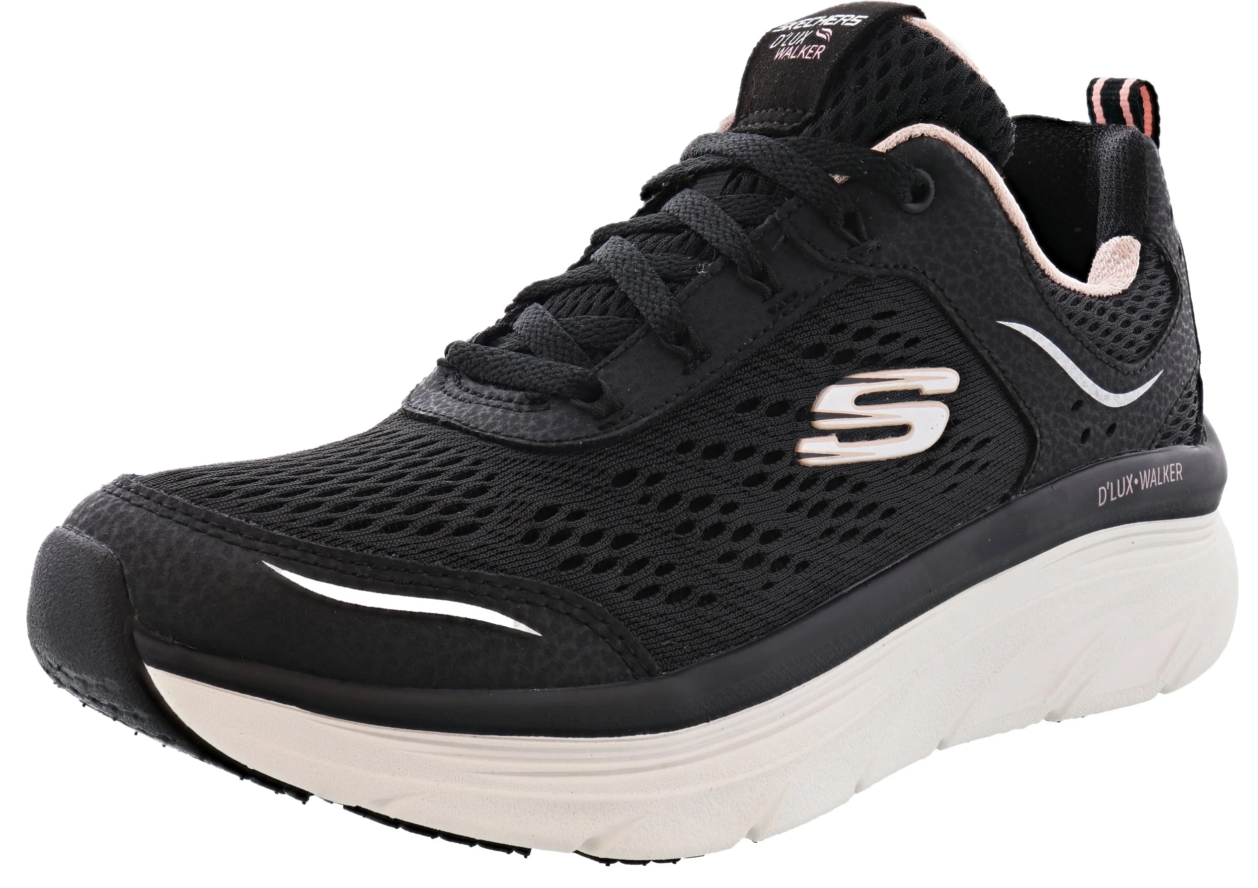 Skechers D'Lux Walker Infinite Motion Lightweight Walking Shoes -Women Petal Jog party look
