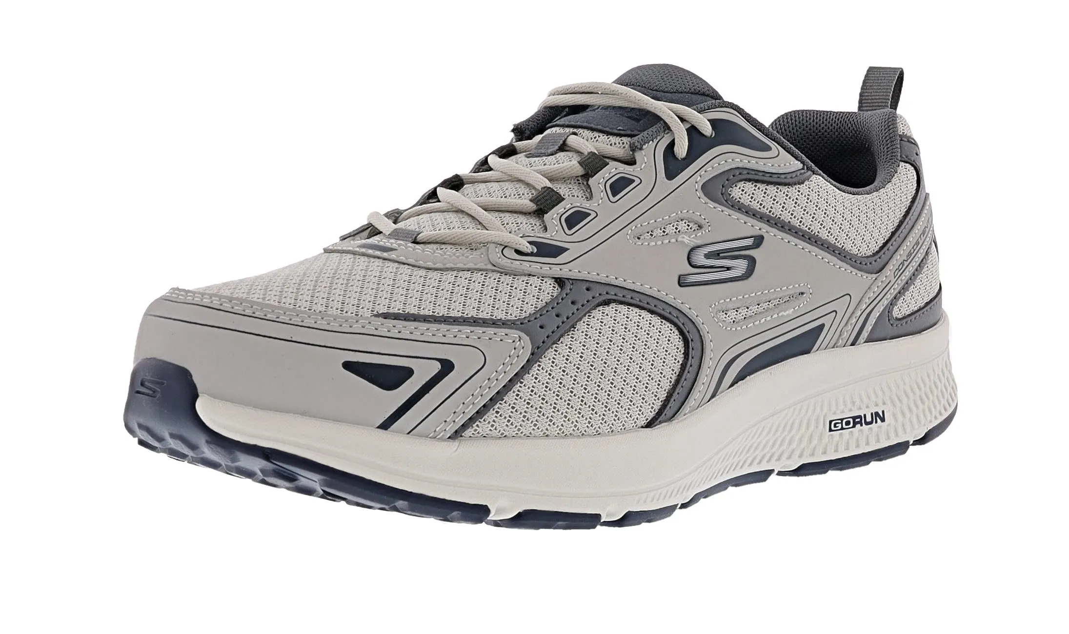 Skechers Men's Go Run Consistent Wide Width Workout Running Shoes stress - relief running shoe motivation instep - strap shoes