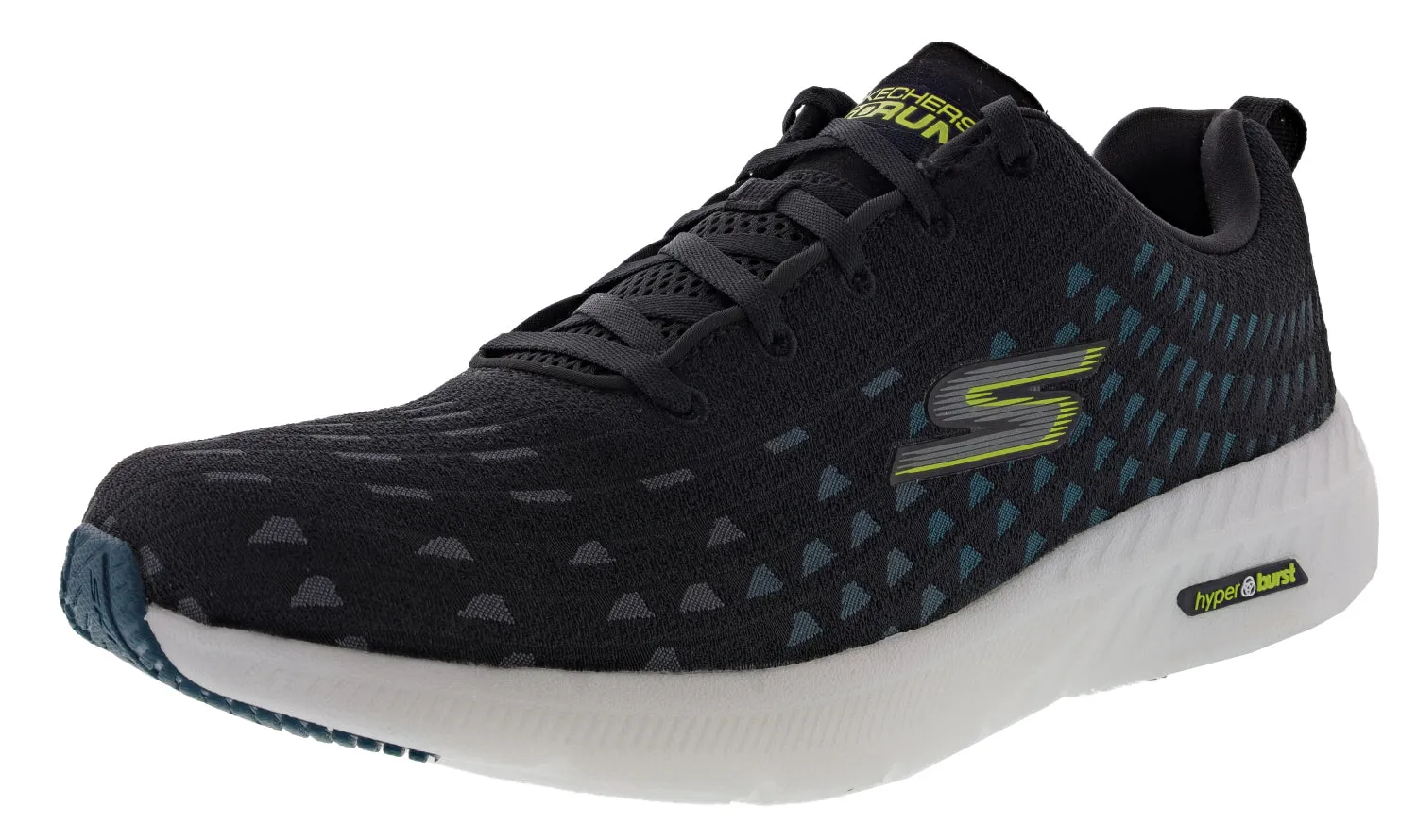 running in a swimming pool area shoes Weatherproof Skechers Men's Go Run Hyper Burst Solar View Performance Running Shoes