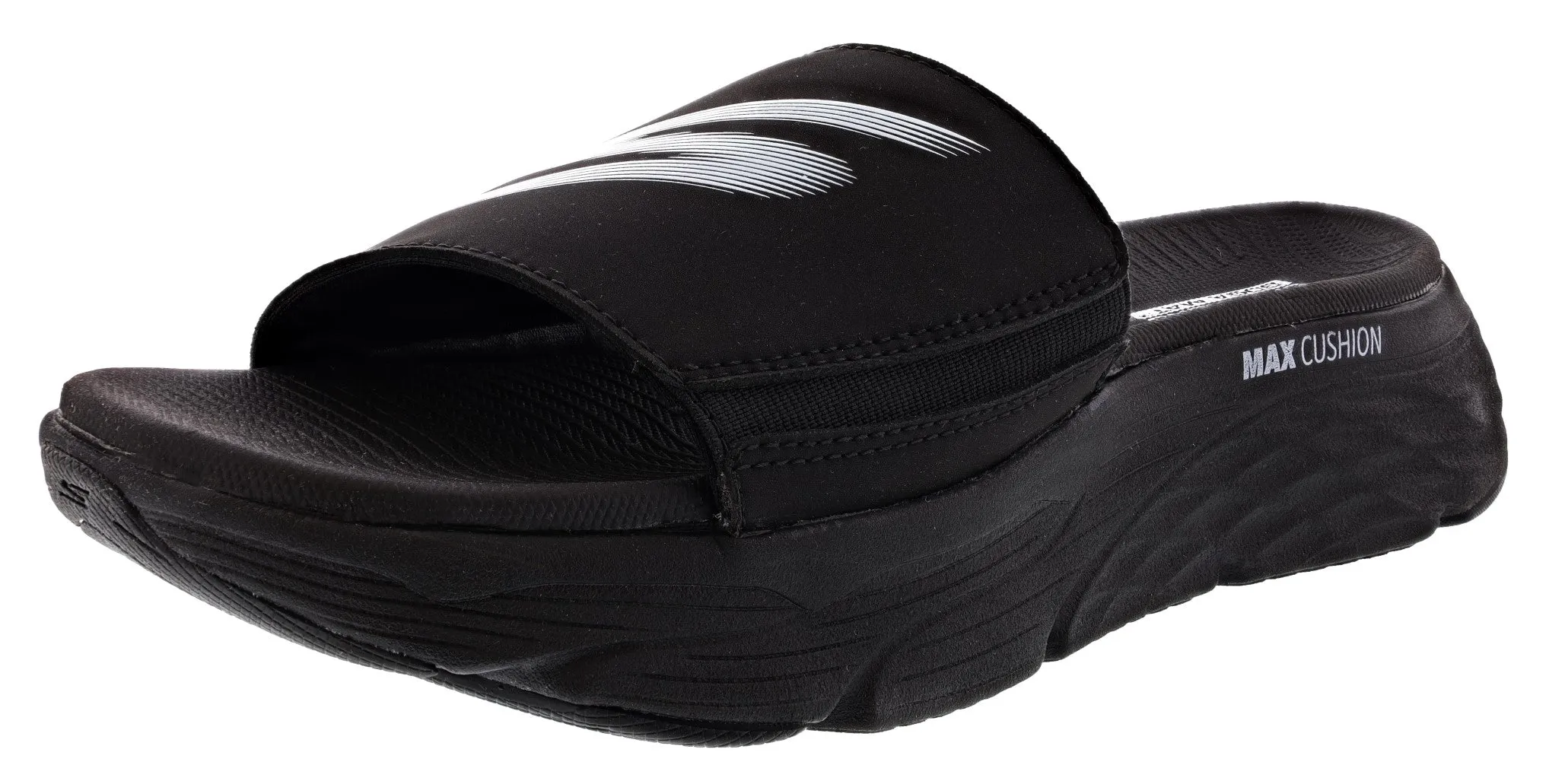 Skechers Men's Max Cushioning Mizumi Slide Sandals Mesh Upper