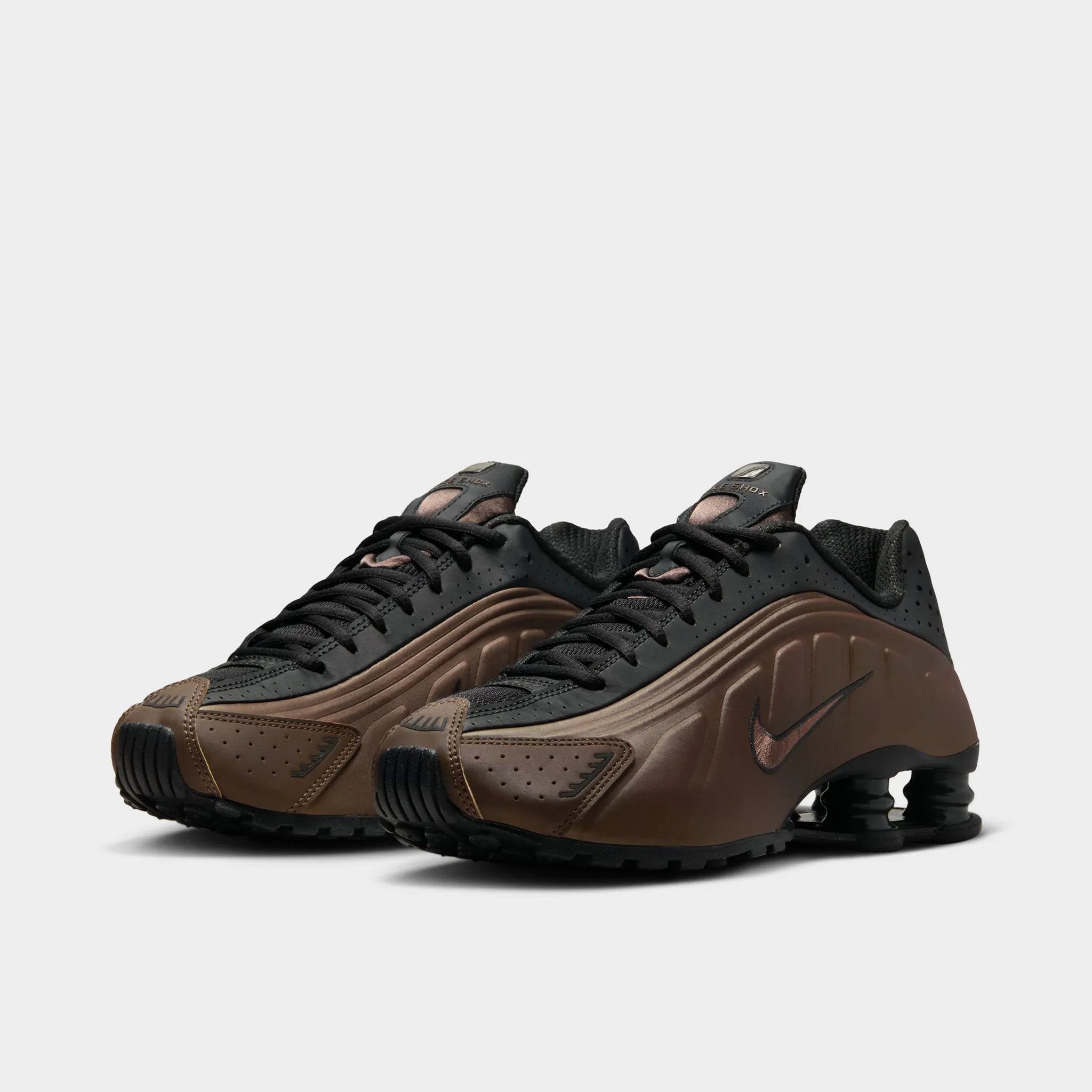 Nike Women's Shox R4 Off Noir / Off Noir - Ironstone road racer shoes