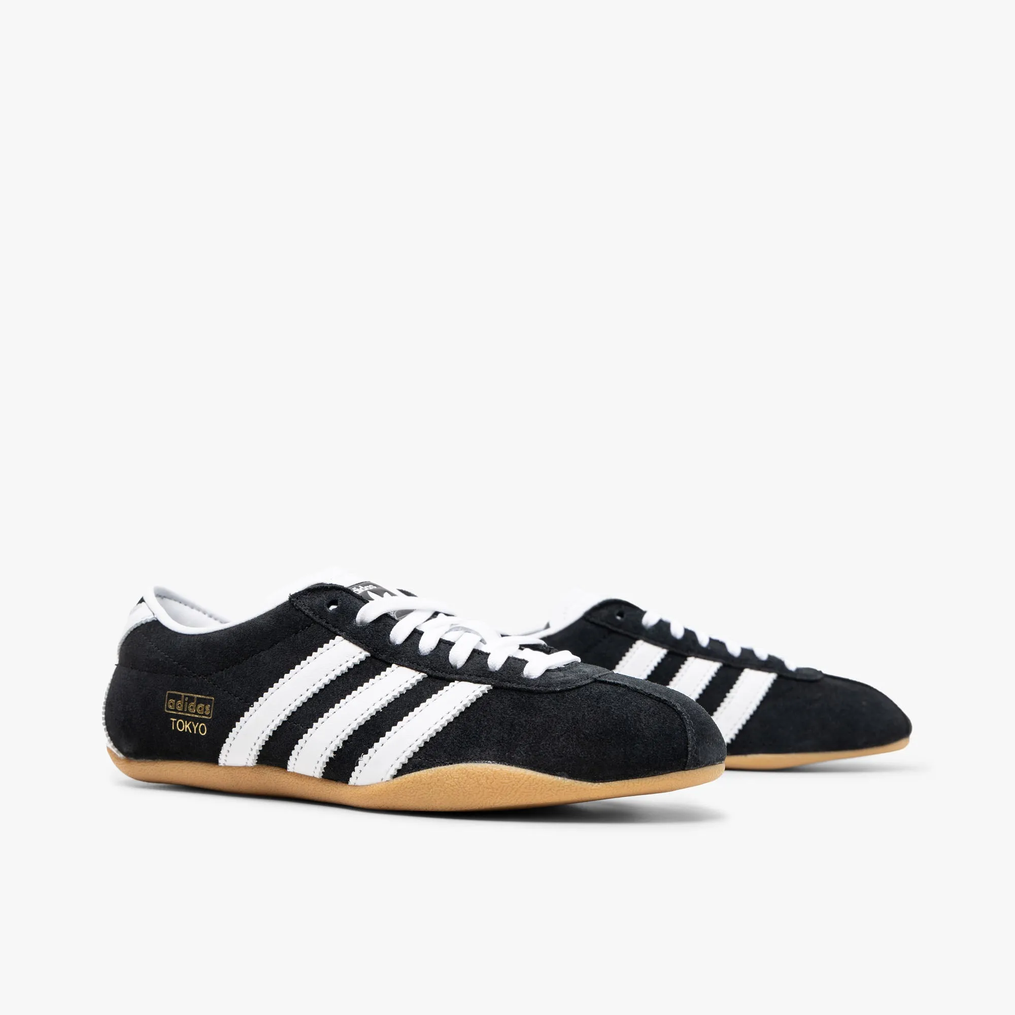 adidas Originals Women's Tokyo Core Black / Cloud White - Gum Secure Lace Lock Sneaker Releases