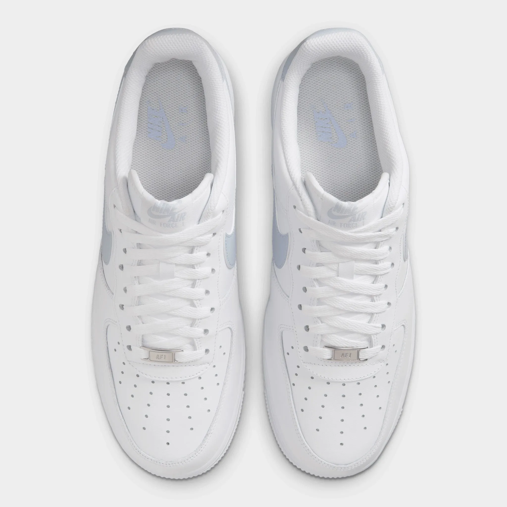 Nike Air Force 1 White / Grey / White Comfort Promoting Durable Rubber Base