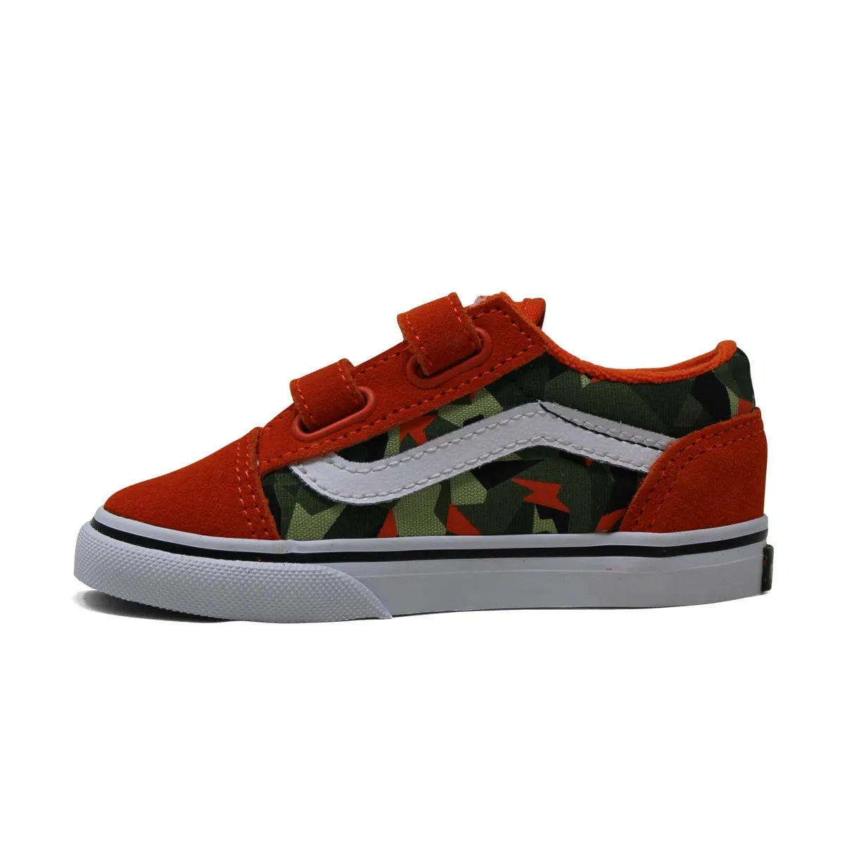 Cushion Heel Heel Support Old Skool V 'Geo Camo Orange' Toddler Shoes
