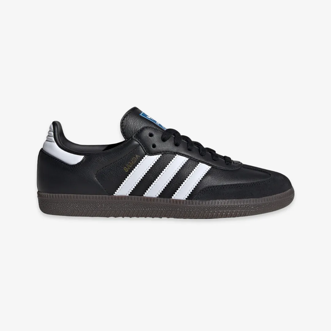 womens adidas samba (black/white/gum) well-made