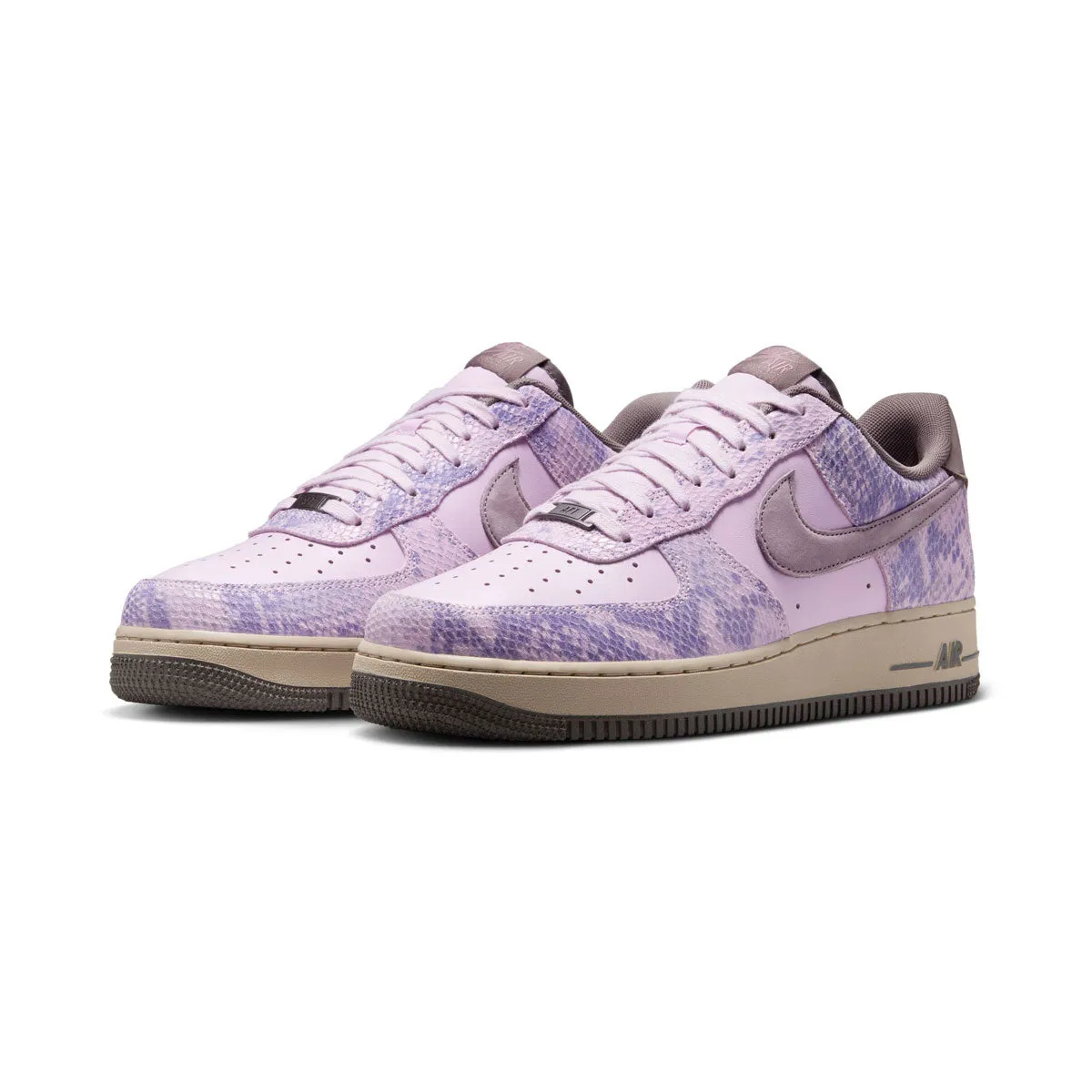 Nike Air Force 1 '07 LV8 'Purple Snakeskin' Men's Shoes EVA sole Durable Wear