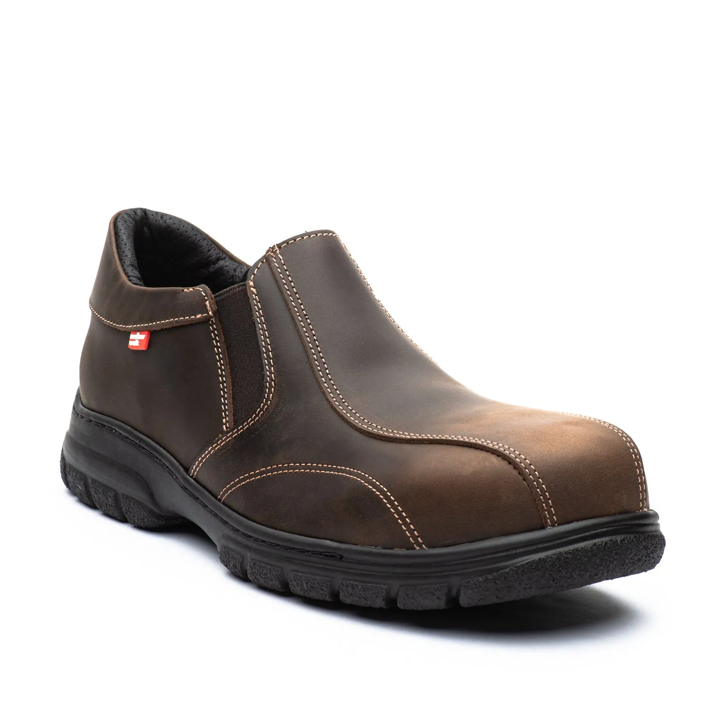 Patent Shine Quentin Men's Composite Toe Safety Shoes 541128