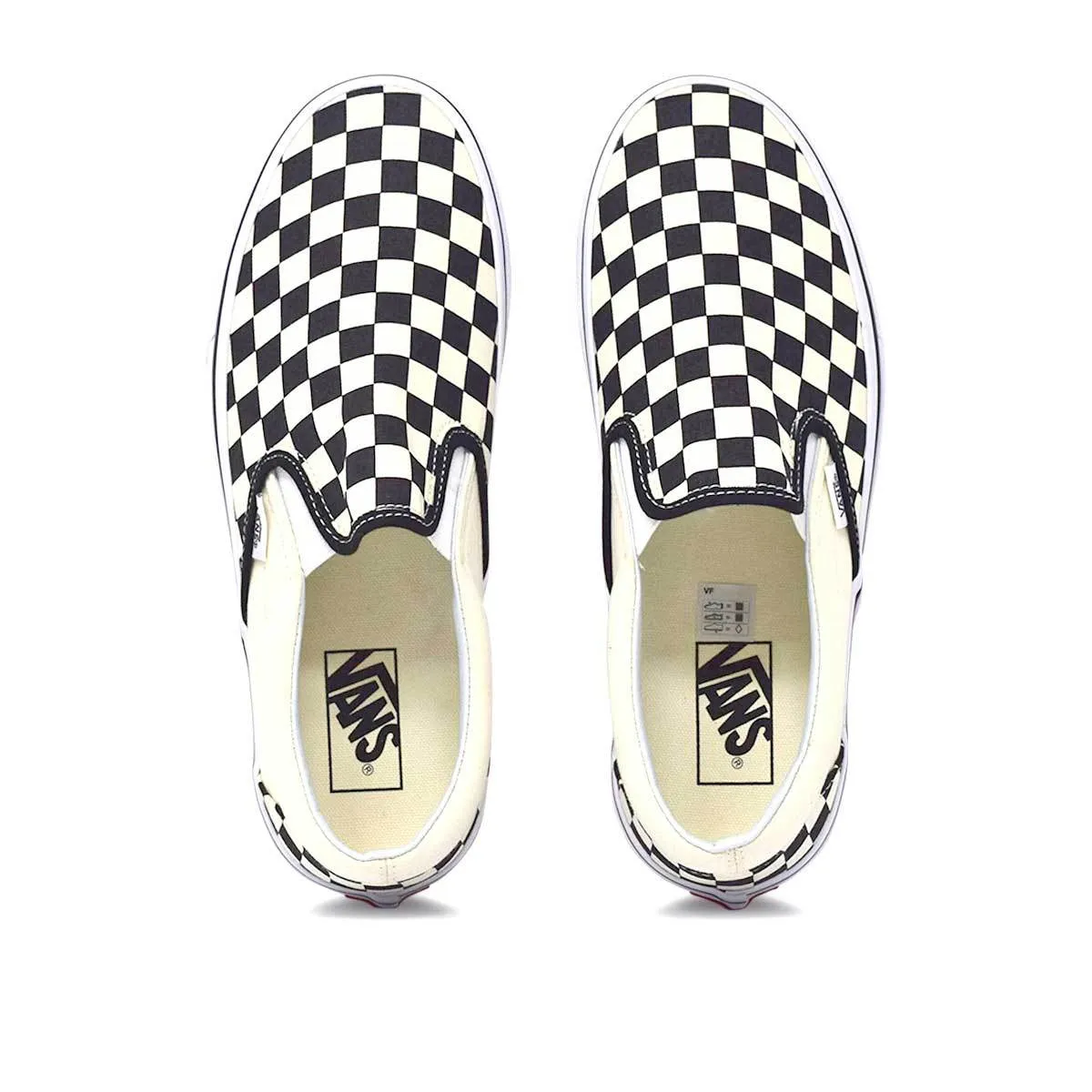 VANS Classic Slip-On Black/White 'Checkerboard' Shoes Clean Vibe