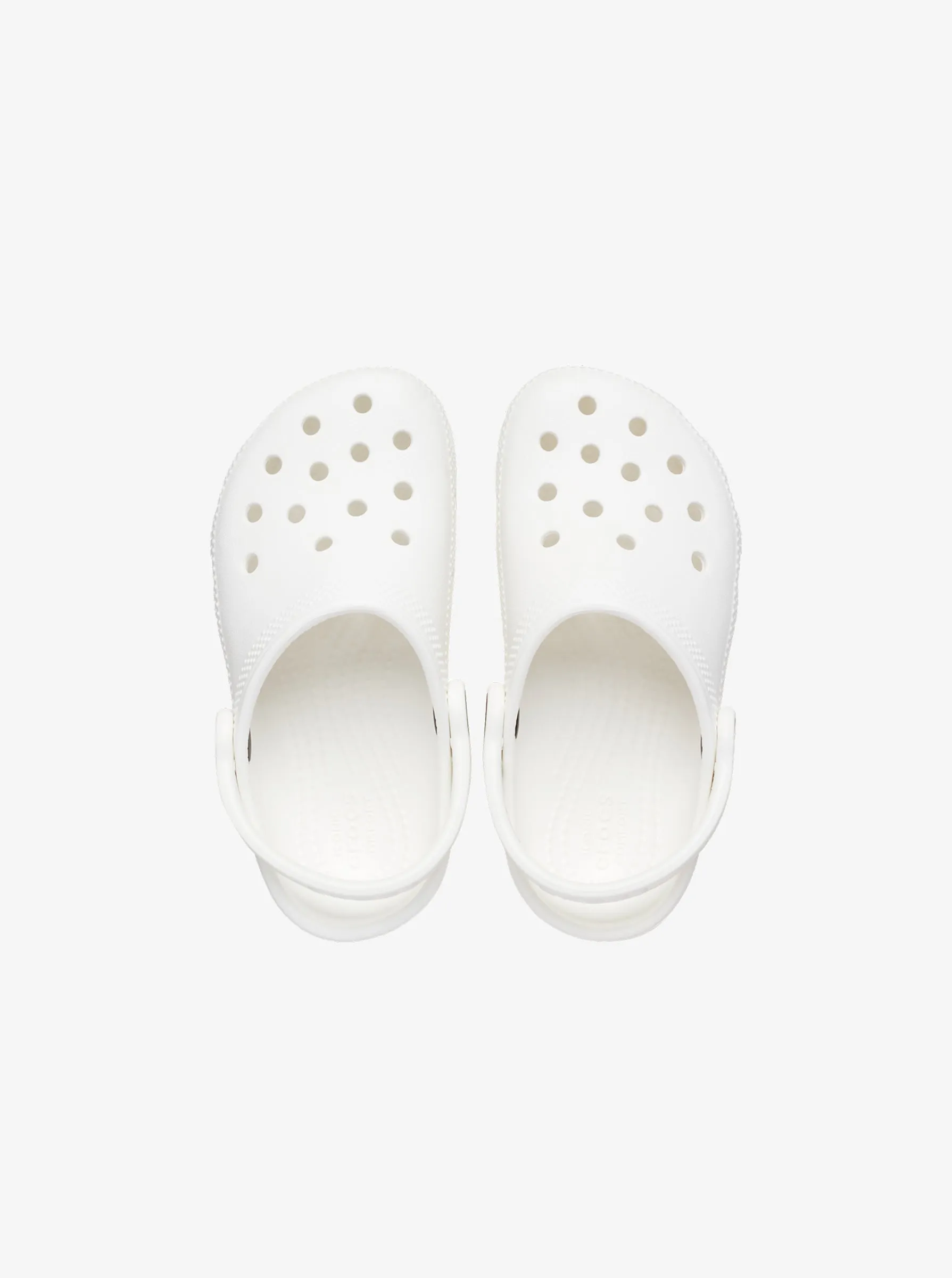 Classic Clog White Infants Sandal Storage