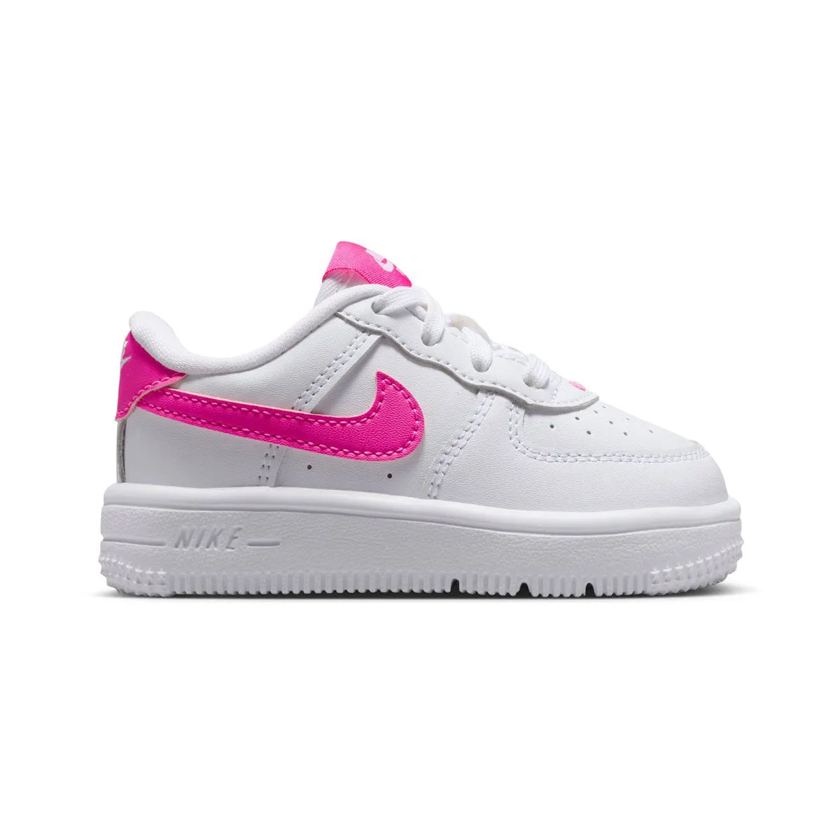 Nike Force 1 Low 'White Laser Fuchsia' Baby/Toddler Shoes Campus Fit