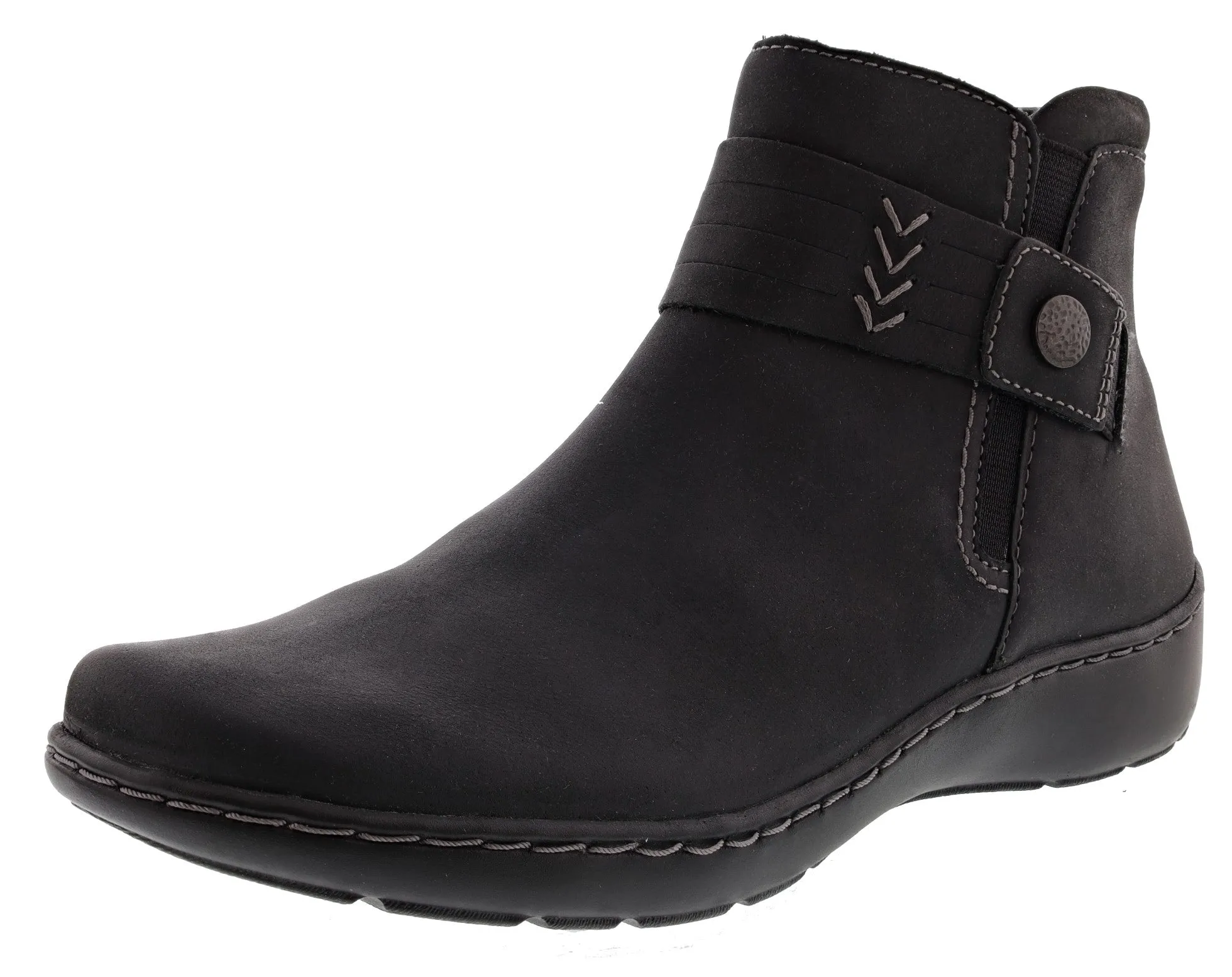 Durable Comfort Travel Companion Clarks Women's Cora Rae Ankle Boots