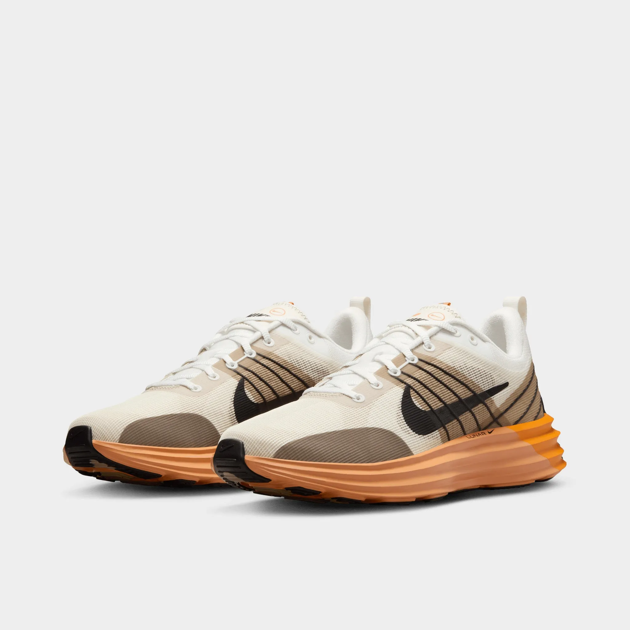 shock - absorbing foam shoe element Breathable Linings Nike Lunar Roam Summit White / Black - Coconut Milk
