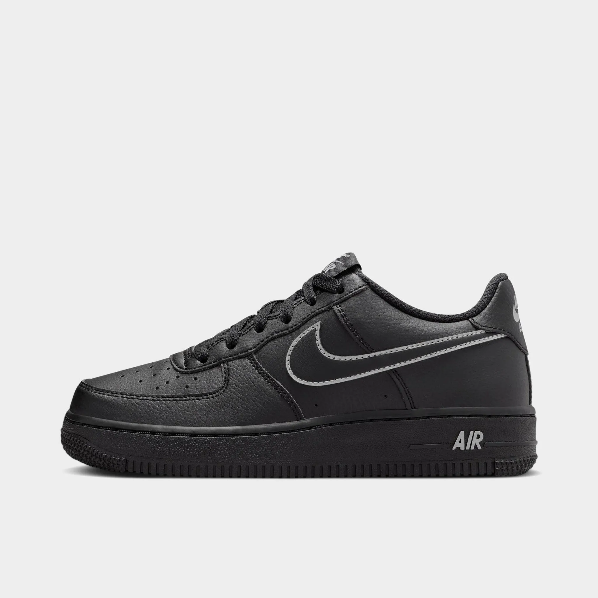 Non Slip Inner Lining Nike Air Force 1 GS Black / Light Smoke Grey