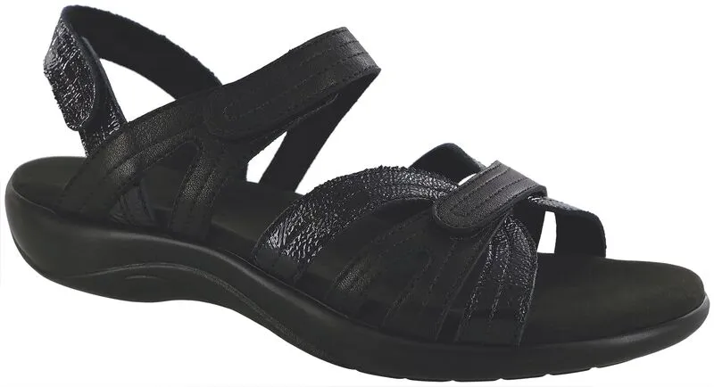 Street Ball Cushioned Base Health Focused Pier Sandal Black