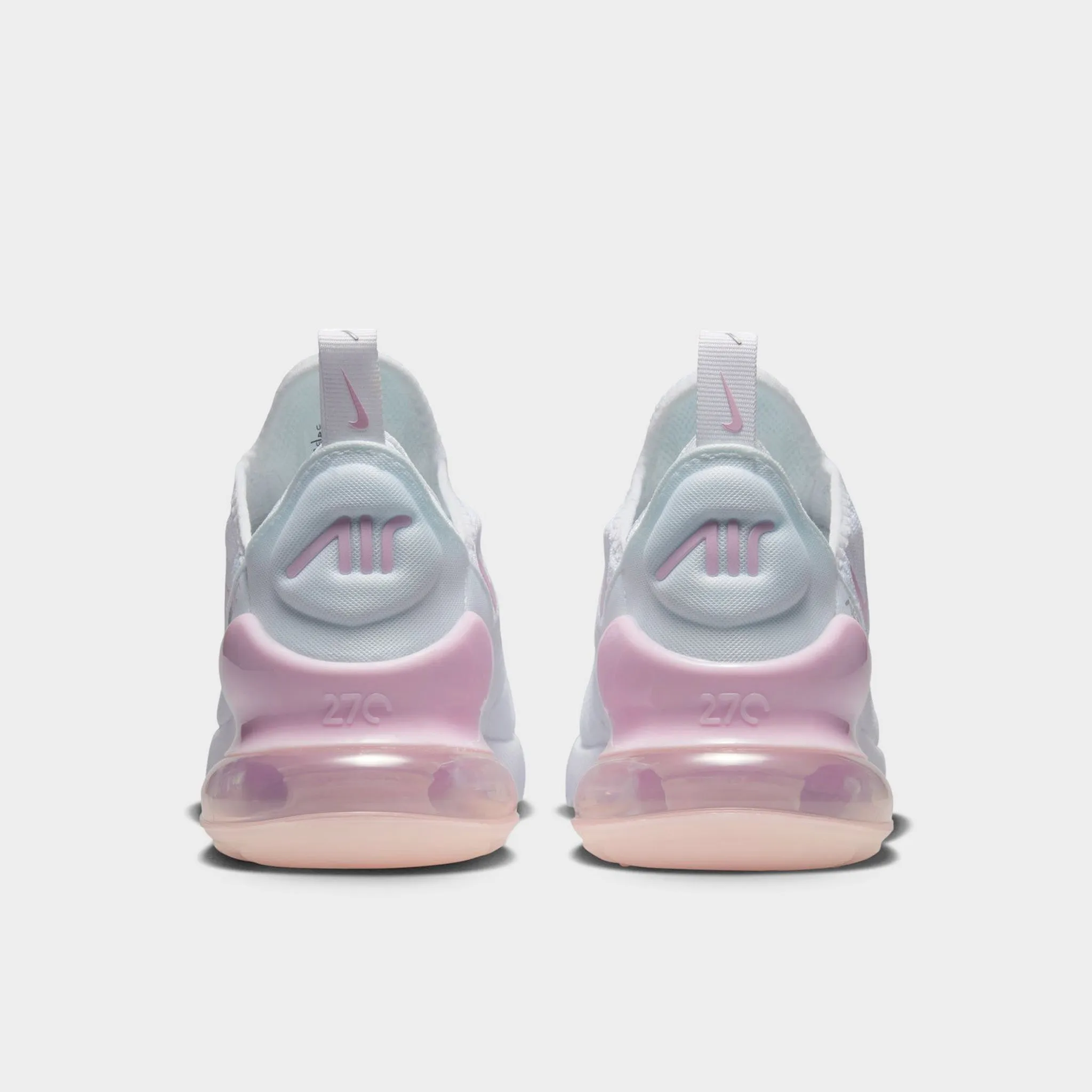 Nike Air Max 270 GS White / Pink Foam - Light Smoke Grey Gigantic style lightweight - materials