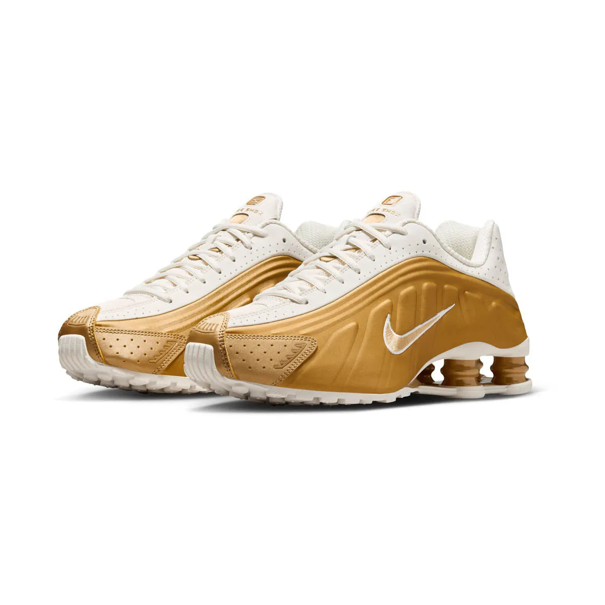 Structured Heel Cup Nike Shox R4 'Metallic Gold' Women's Shoes
