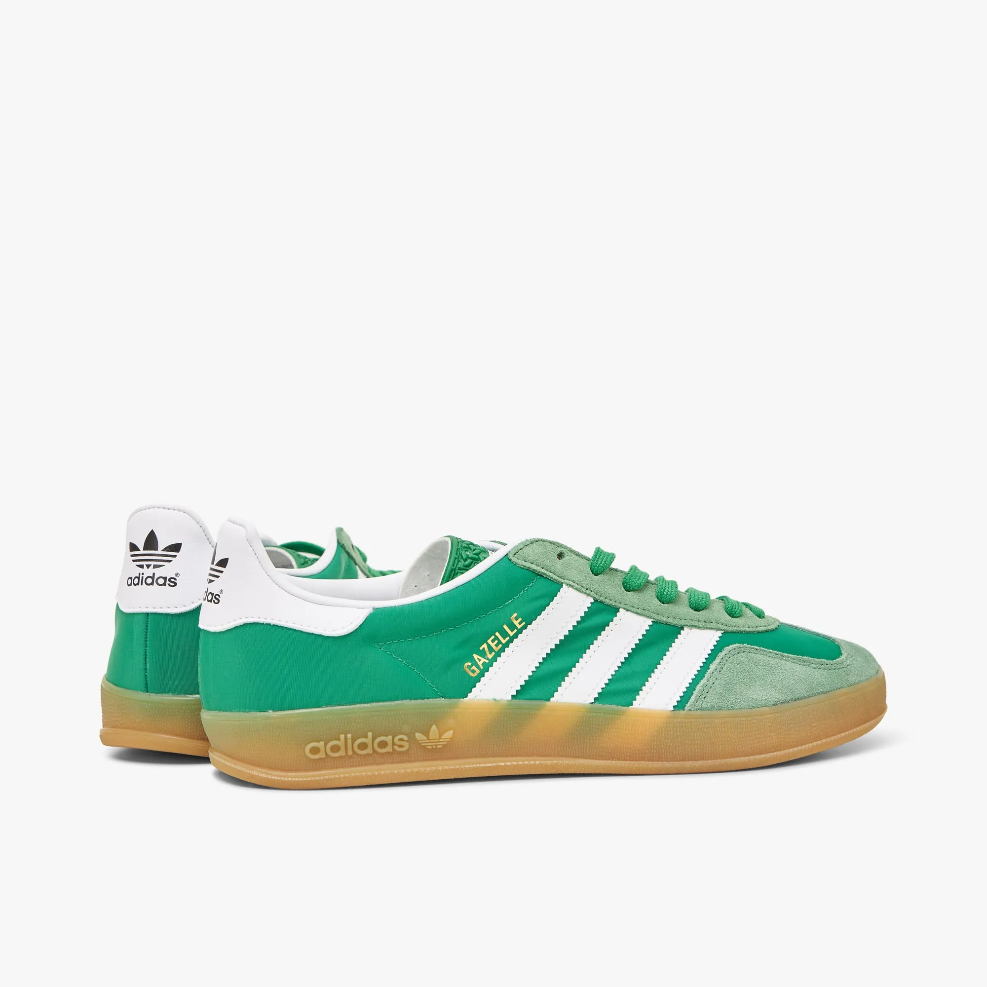 adidas Originals Gazelle Indoor Green / Fwtr White - Hazy Green Torsional Stability Feature Active Vibe