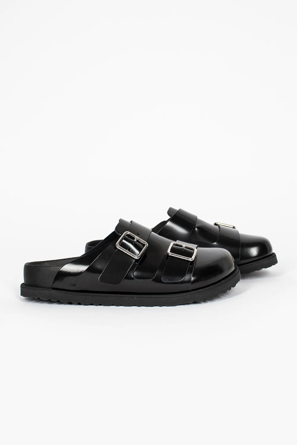 AntiOdor 222 West Leather Sandals Black