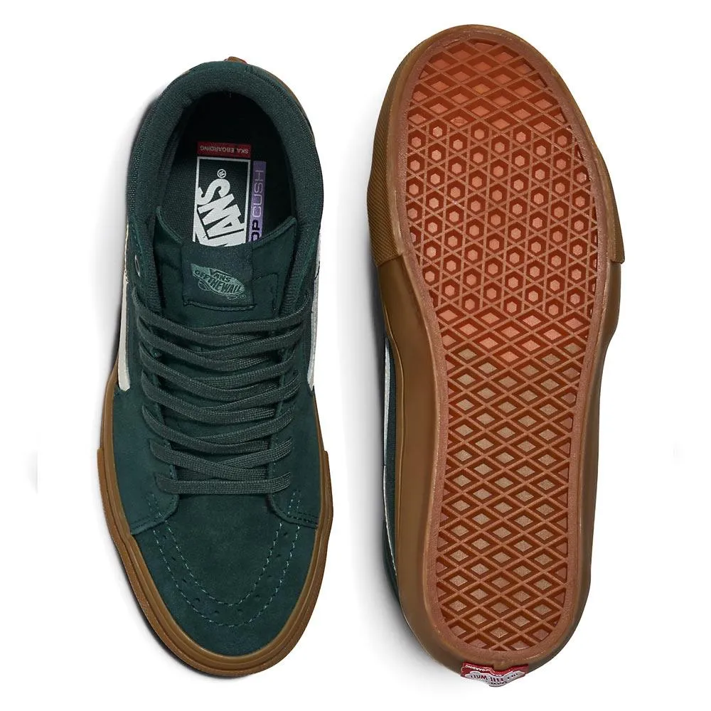 Vans Skate Sk8-Hi - Dark Green/Gum Anti Wrinkle