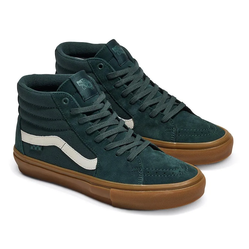 All Season Vans Skate Sk8-Hi - Dark Green/Gum