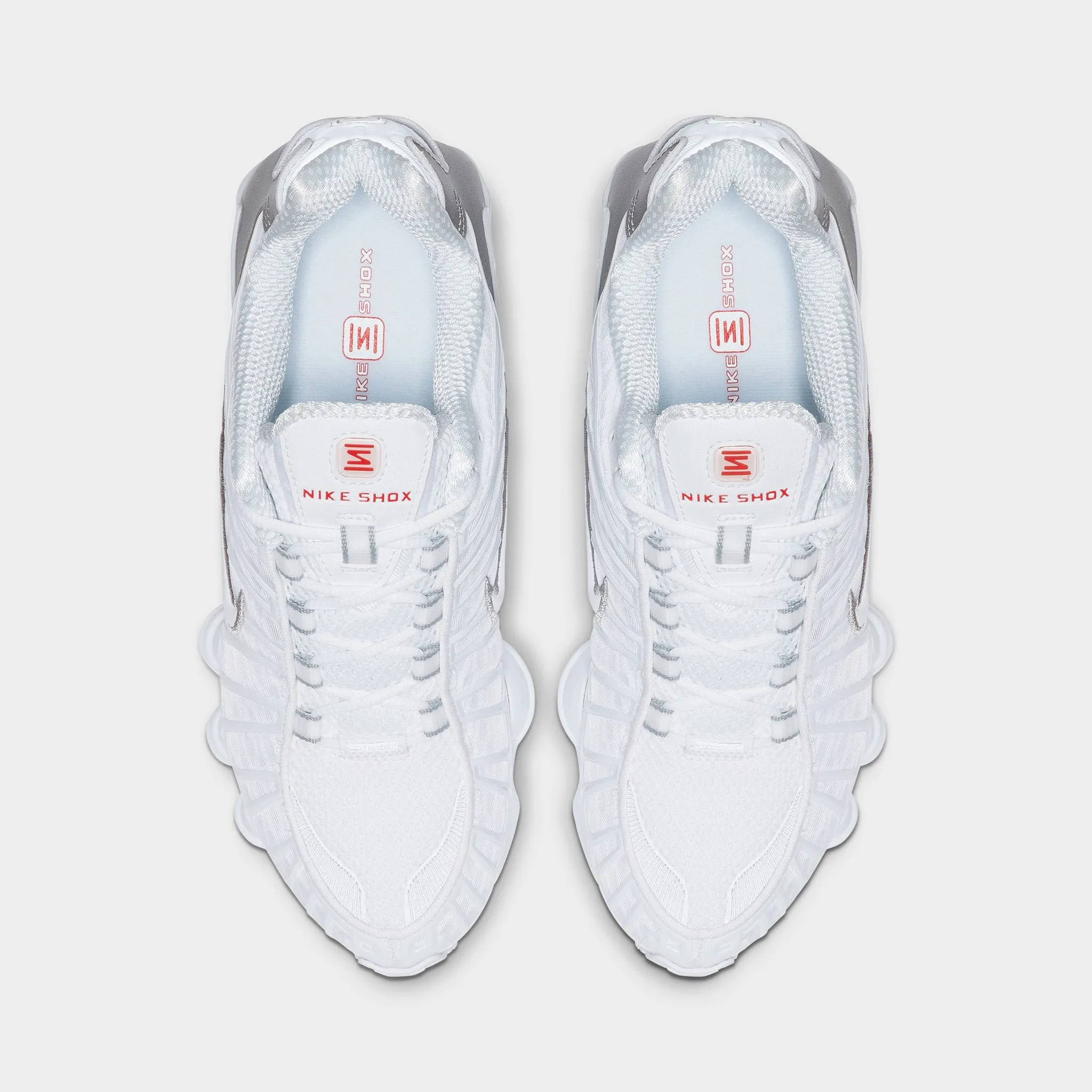 tassel - trimmed - design shoes Nike Women's Shox TL White / White - Metallic Silver