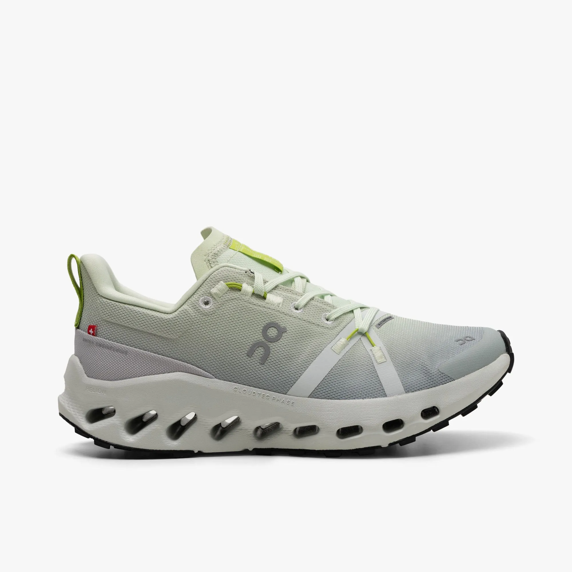 On Women's Cloudsurfer Trail WP Lima / Mineral carbon - fiber shoes