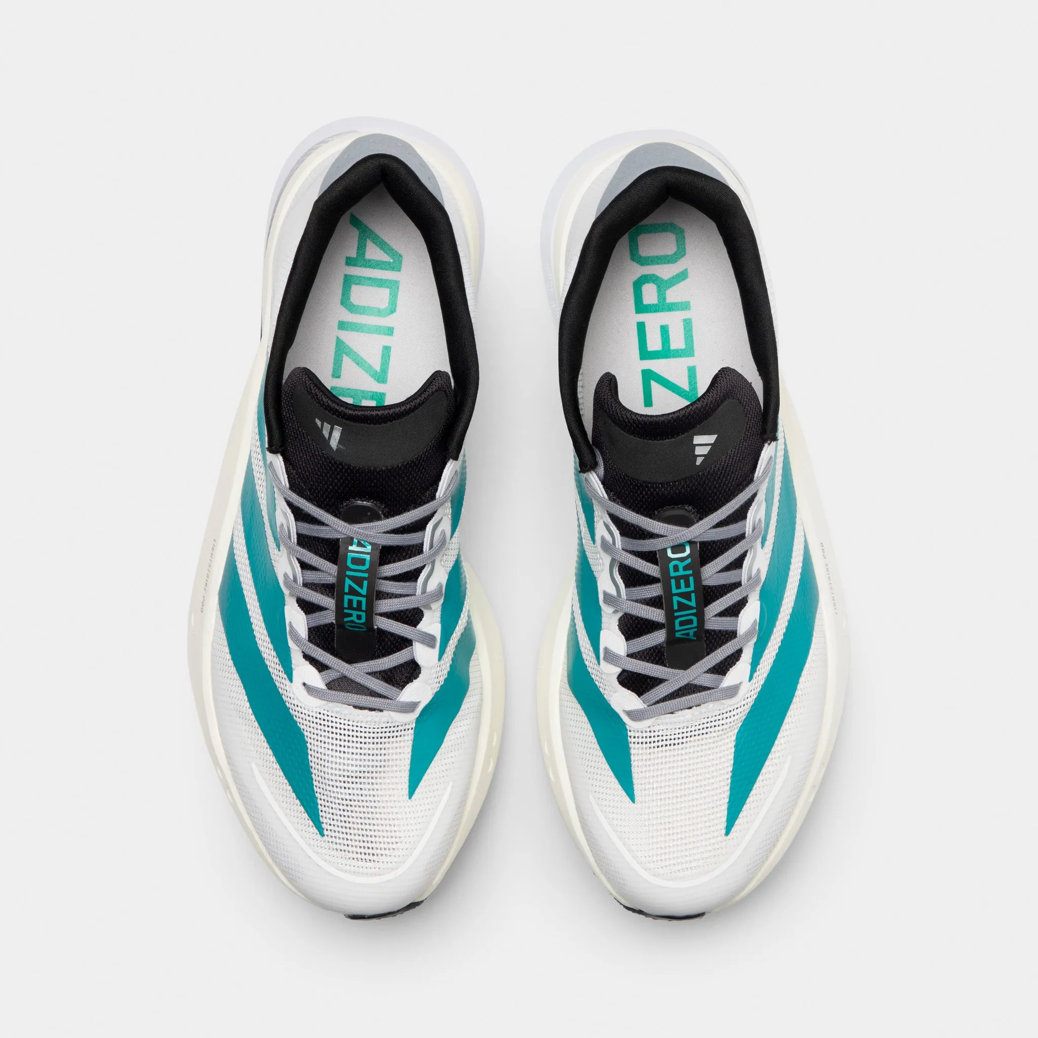 adidas Adizero Boston 13 White / Pure Tea - Grey HighTop