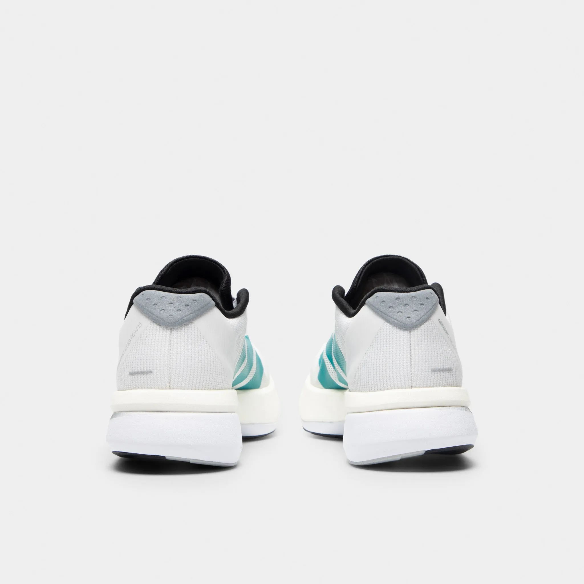 running in a delta area shoes adidas Adizero Boston 13 White / Pure Tea - Grey