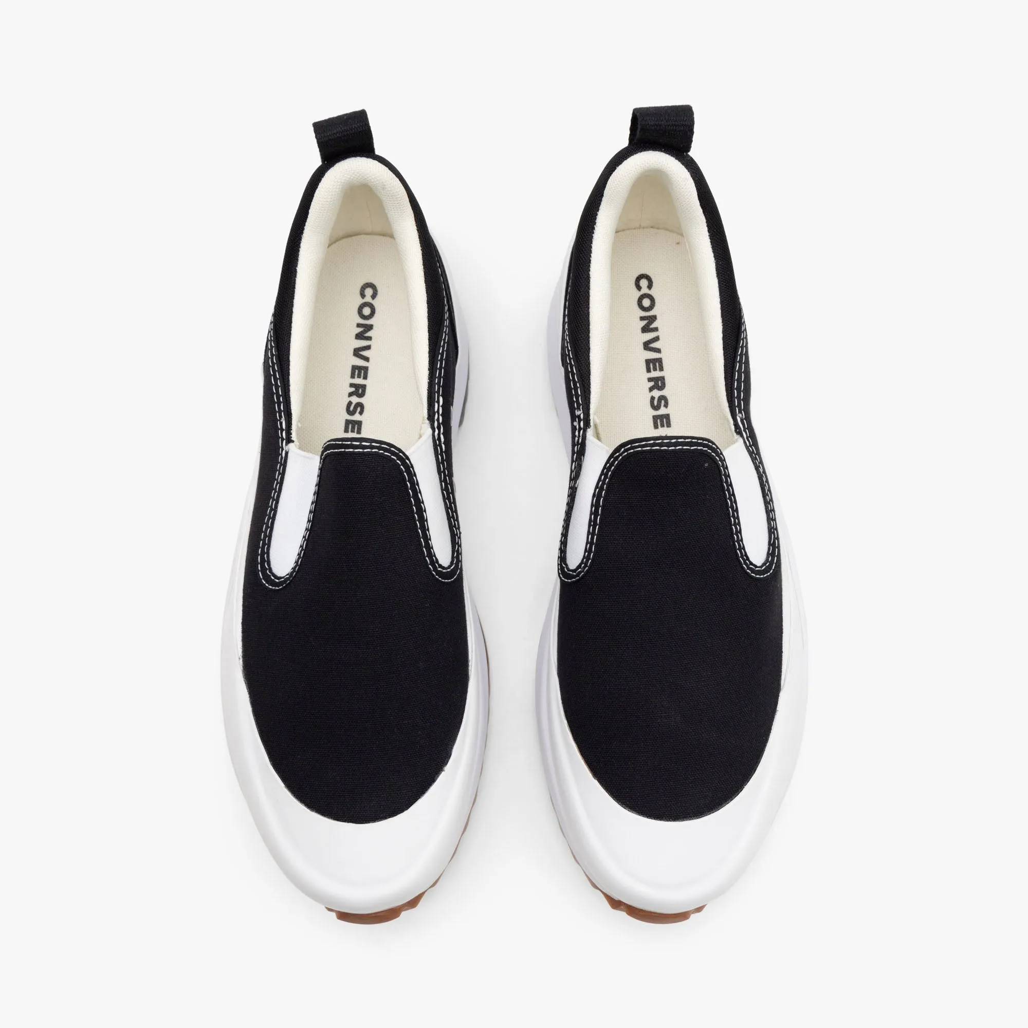 Converse Run Hike Slip Platform Black / White Anti   Slip Design