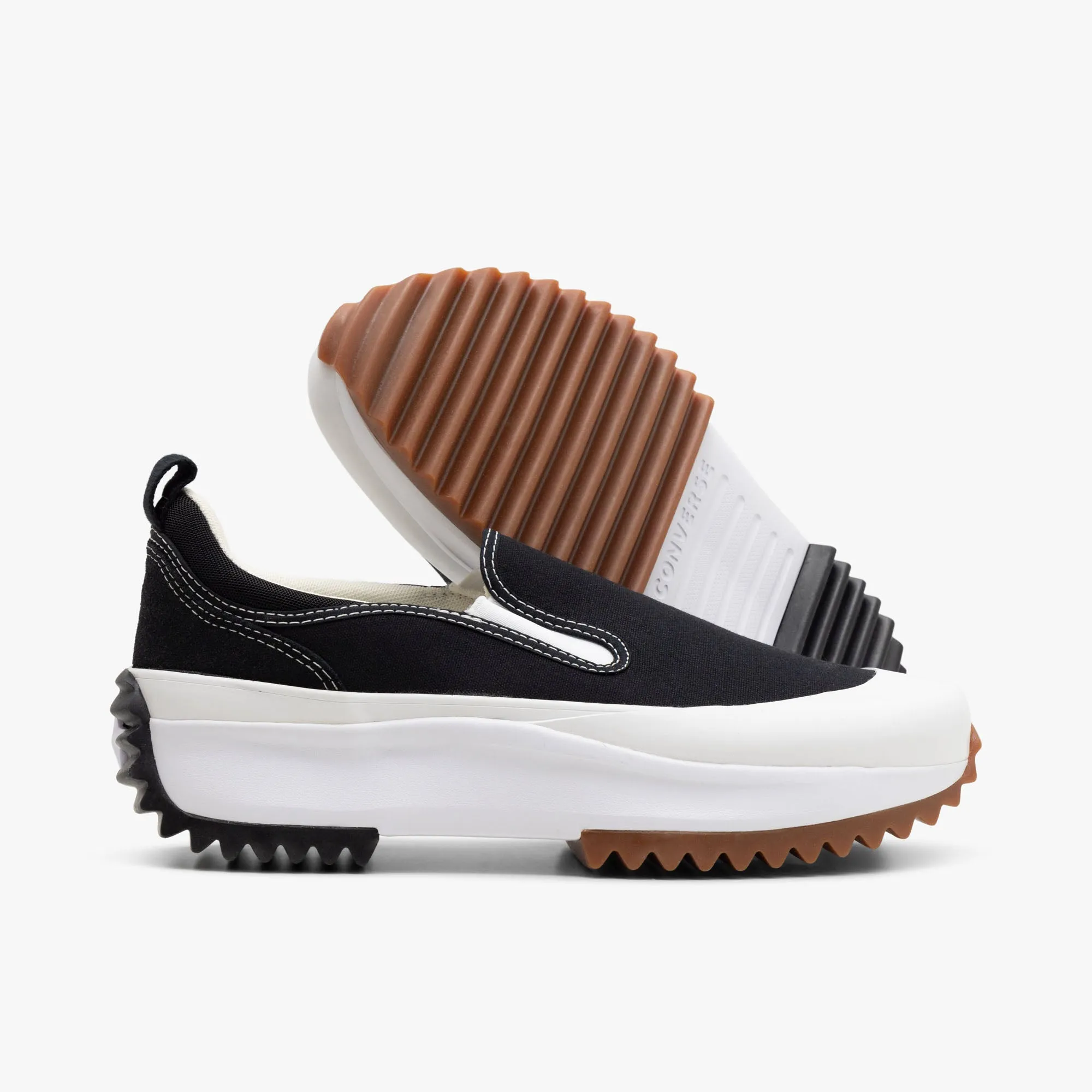 Urban Control Converse Run Hike Slip Platform Black / White