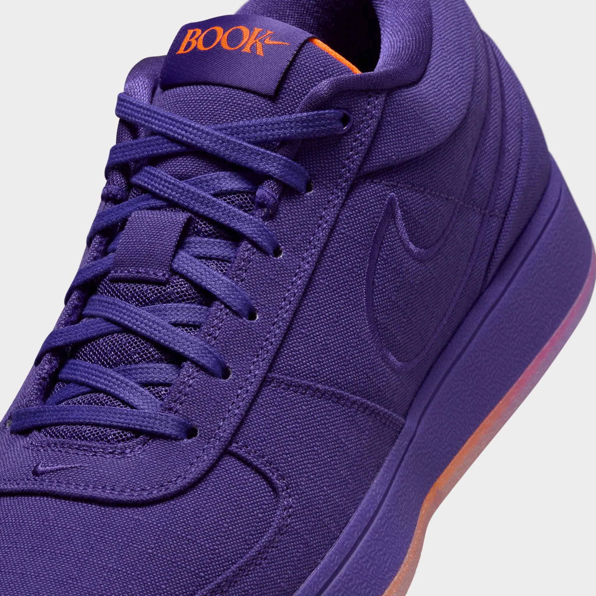 Nike Book 1 Court Purple / Total Orange - Taupe Grey Torsional Stability Plate
