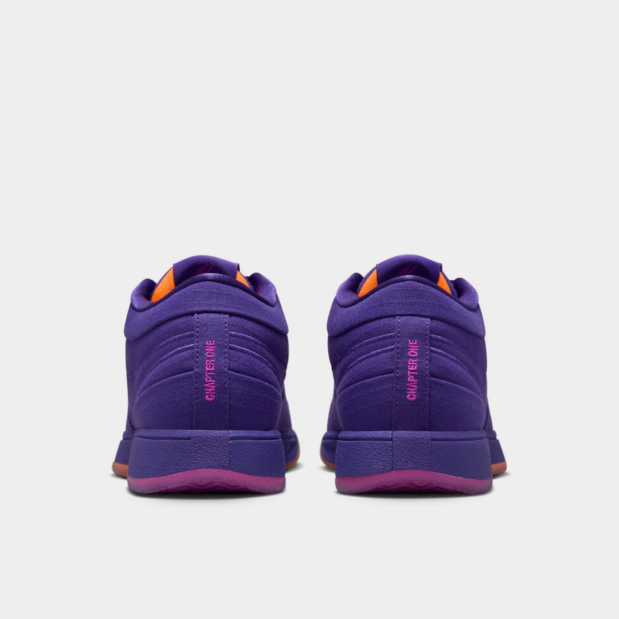 Effortless Flexibility. Breathable Construction Nike Book 1 Court Purple / Total Orange - Taupe Grey