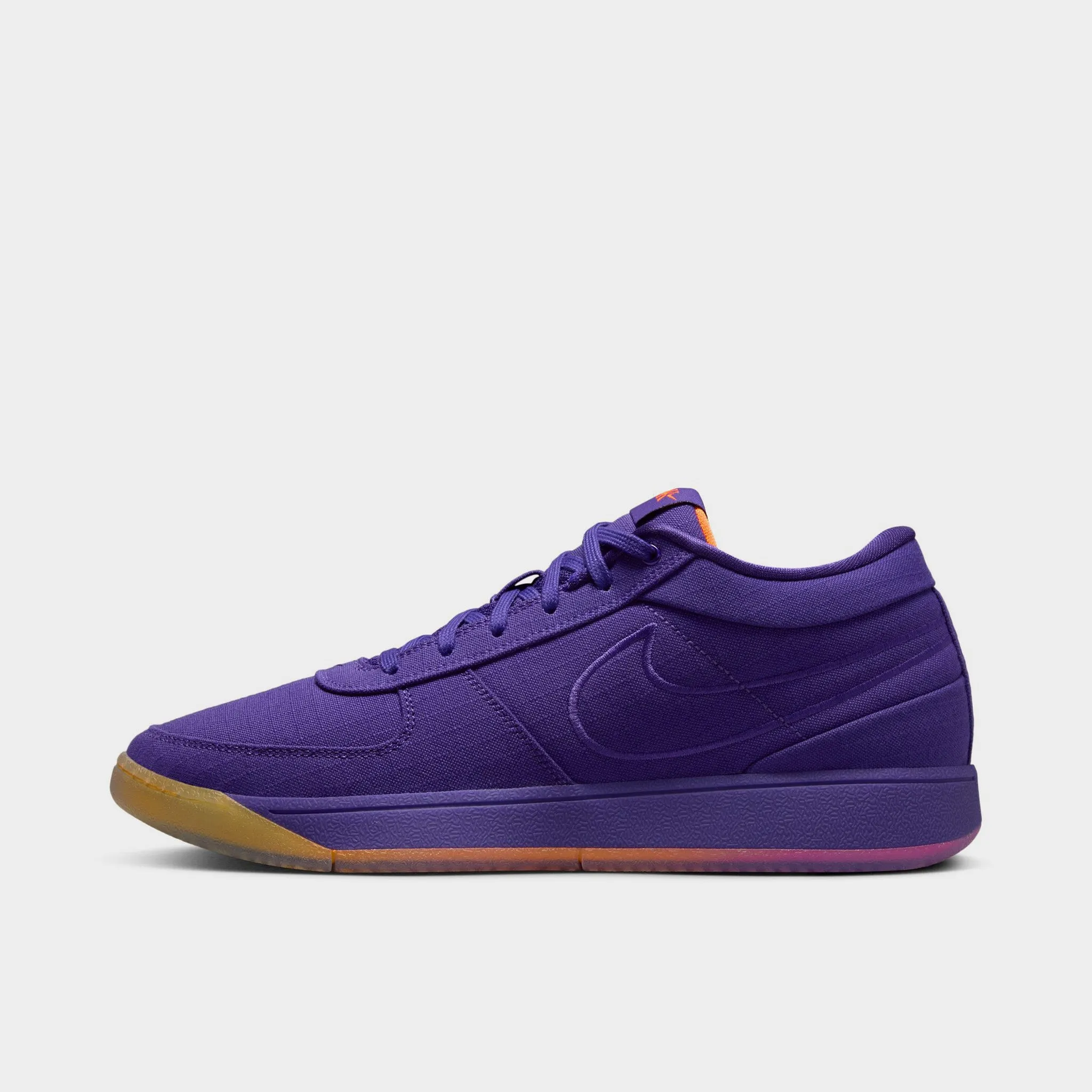 Nike Book 1 Court Purple / Total Orange - Taupe Grey Explosive Movement Core Sneakers Good Grip