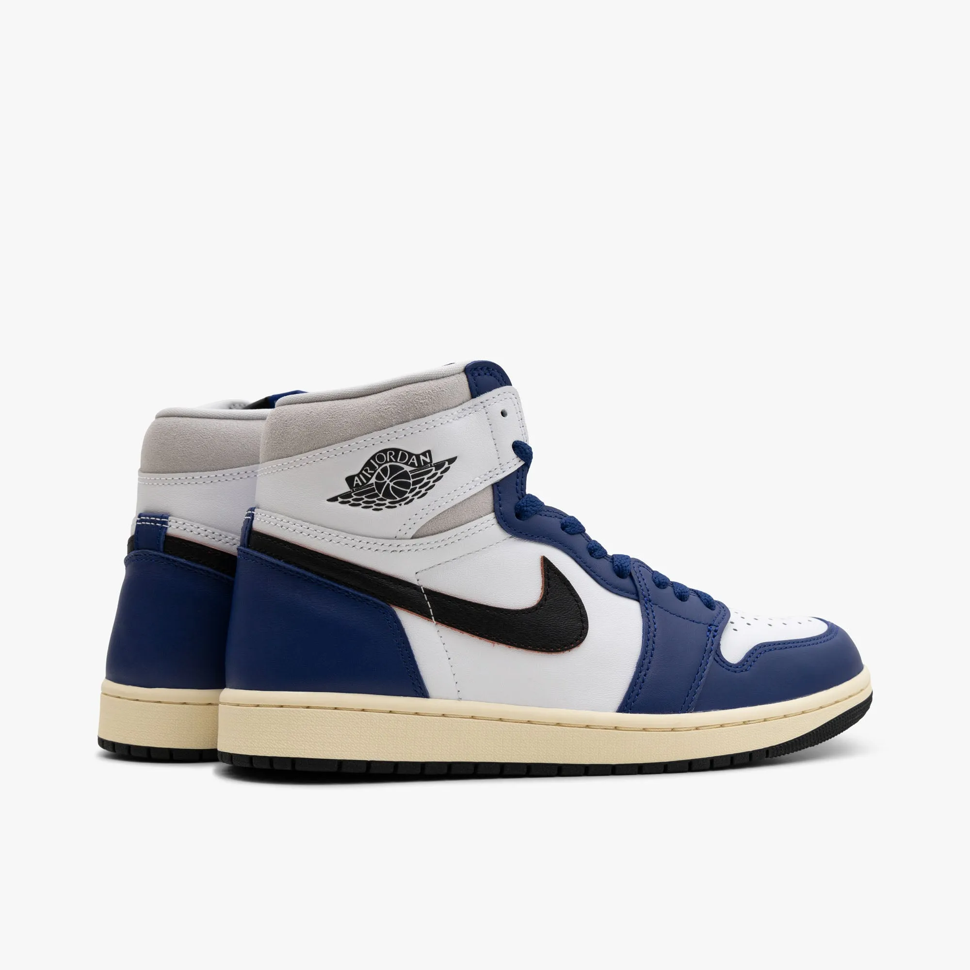 Lightweight Ride Jordan 1 Retro High OG White / Black / Neutral Grey - Deep Royal Blue