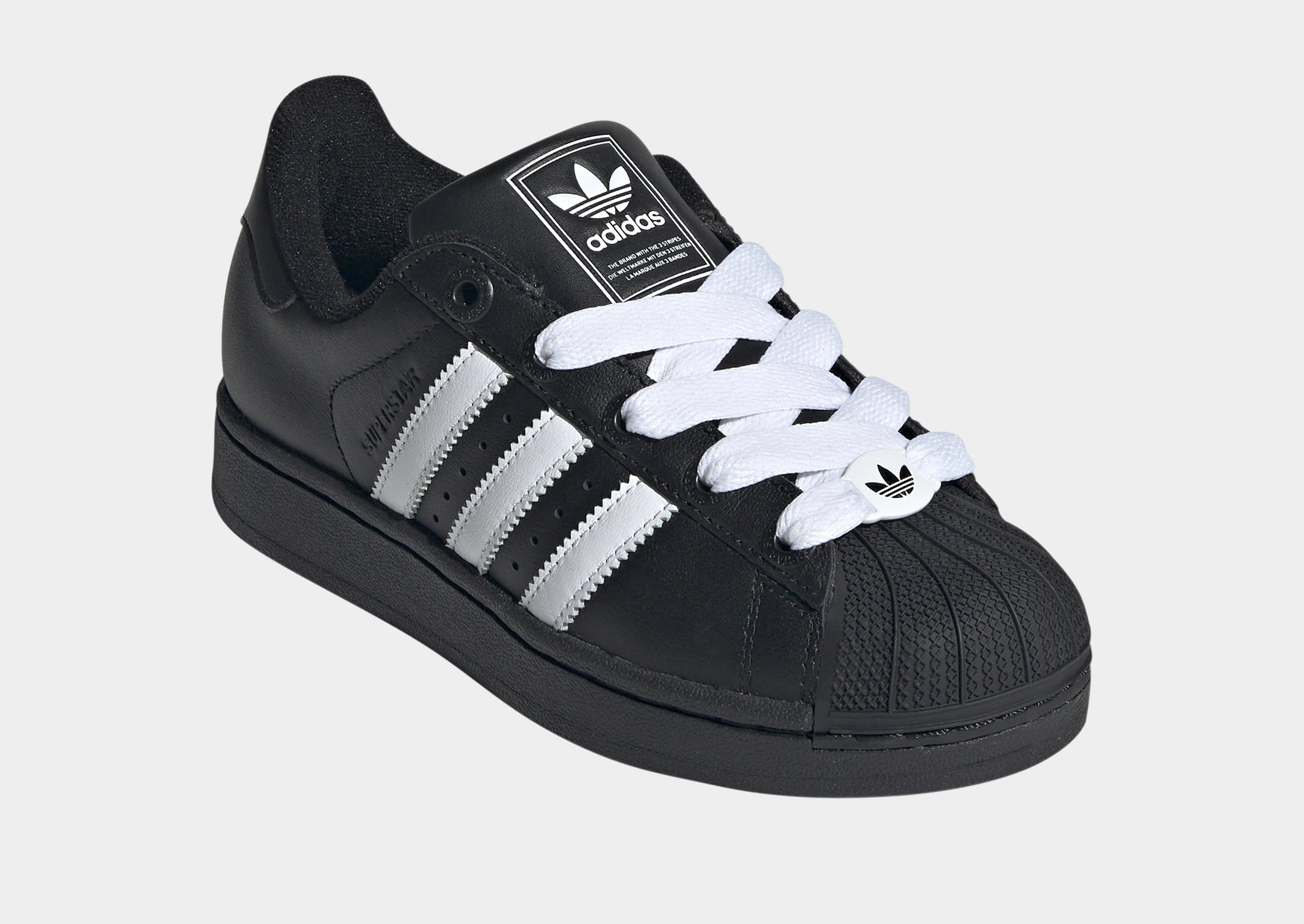 Open Mesh Suede Material Superstar II Junior's