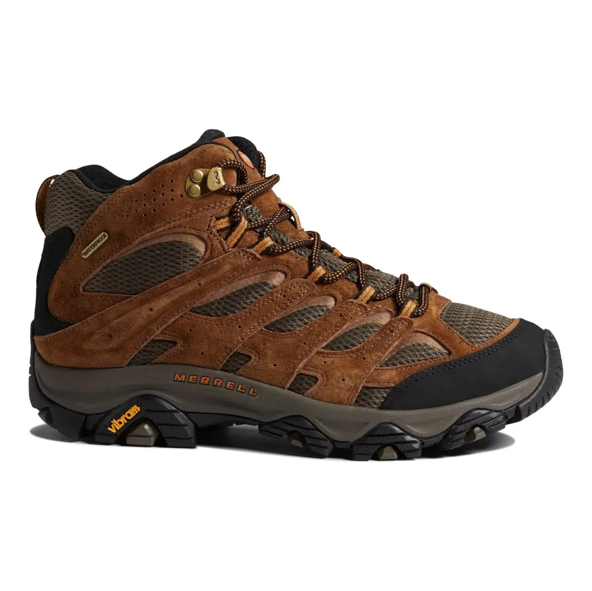Thick Grip High Traction All Day Worker Merrell Men's Moab 3 Mid Earth Waterproof