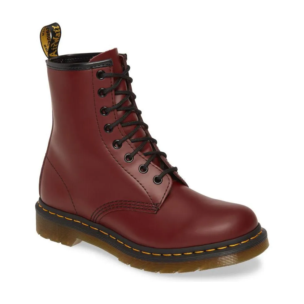 Dr. Martens Men's 1460 Cherry Red Smooth Seamless Comfort Daily Walks