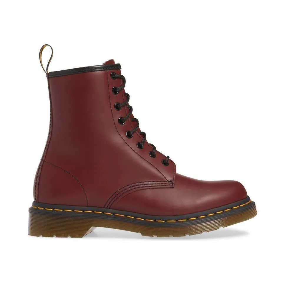 All-Weather Wear Comfort Straps Dr. Martens Men's 1460 Cherry Red Smooth