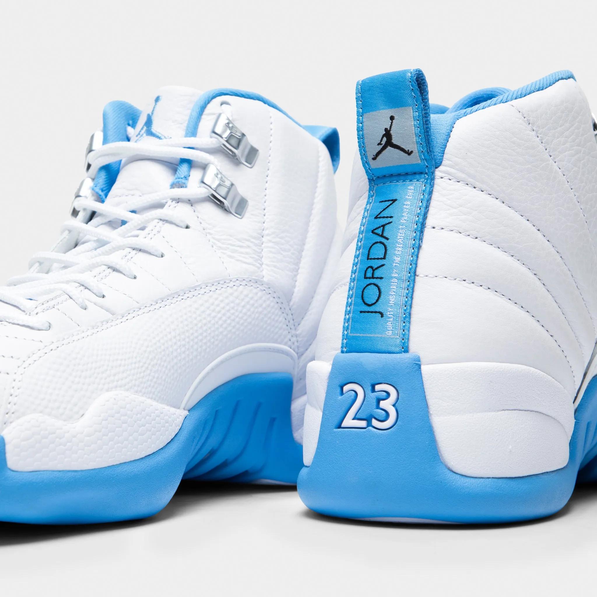 Core Control Zone Jordan 12 Retro White / University Blue - Metallic Silver
