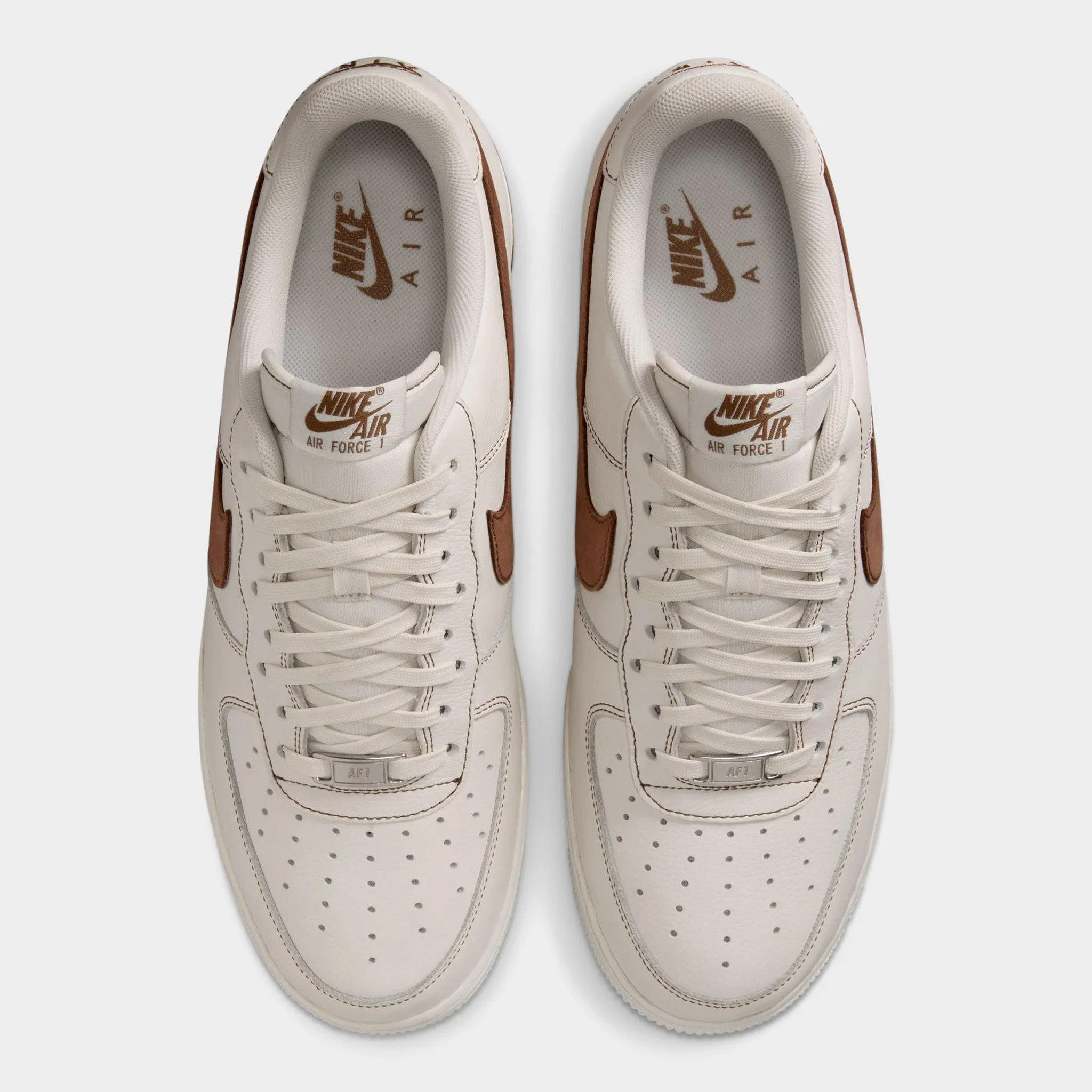 Non Slip Insole Carbon Fiber Insert Nike Air Force 1 '07 LV8 Ivory / Saddle Brown