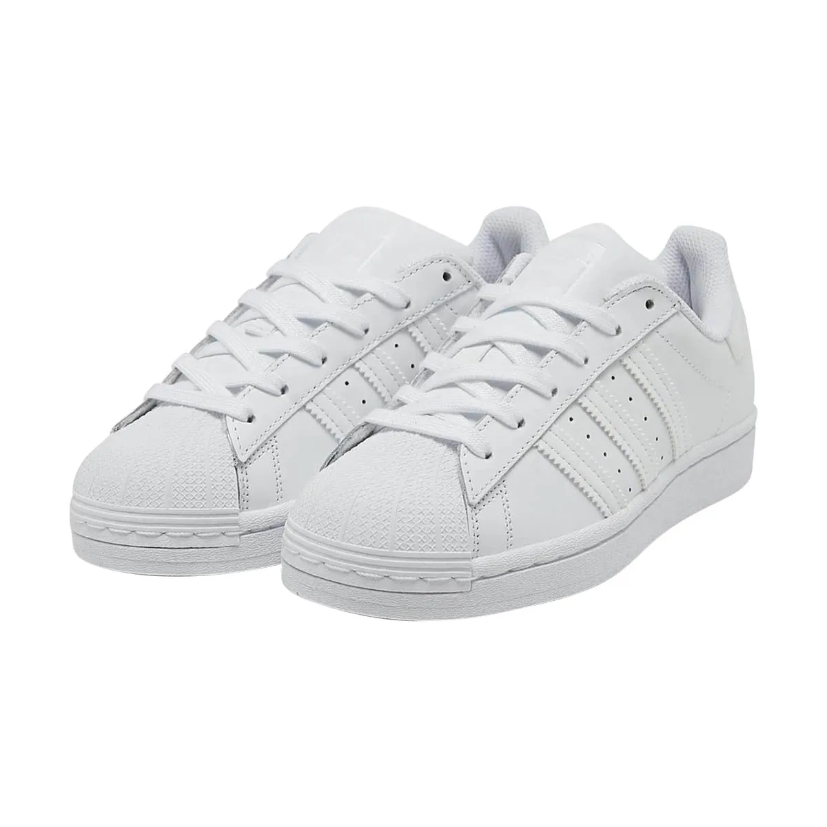 Adidas Superstar White Big Kids' Shoes Rubber Sole Fitness Vibe