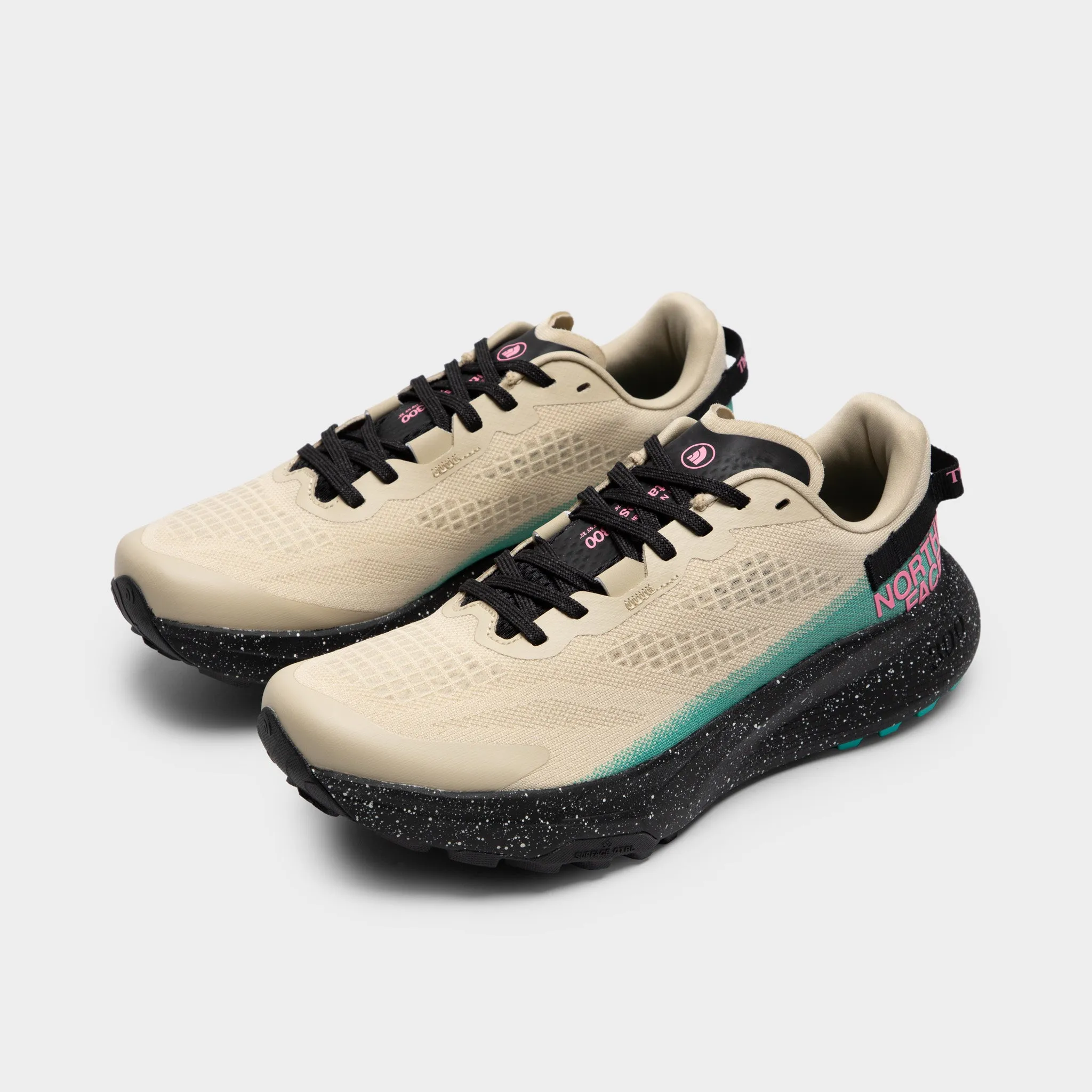 ventilated shoes flexible - sole - feature shoes The North Face Altamesa 300 Tan / Green - Pink